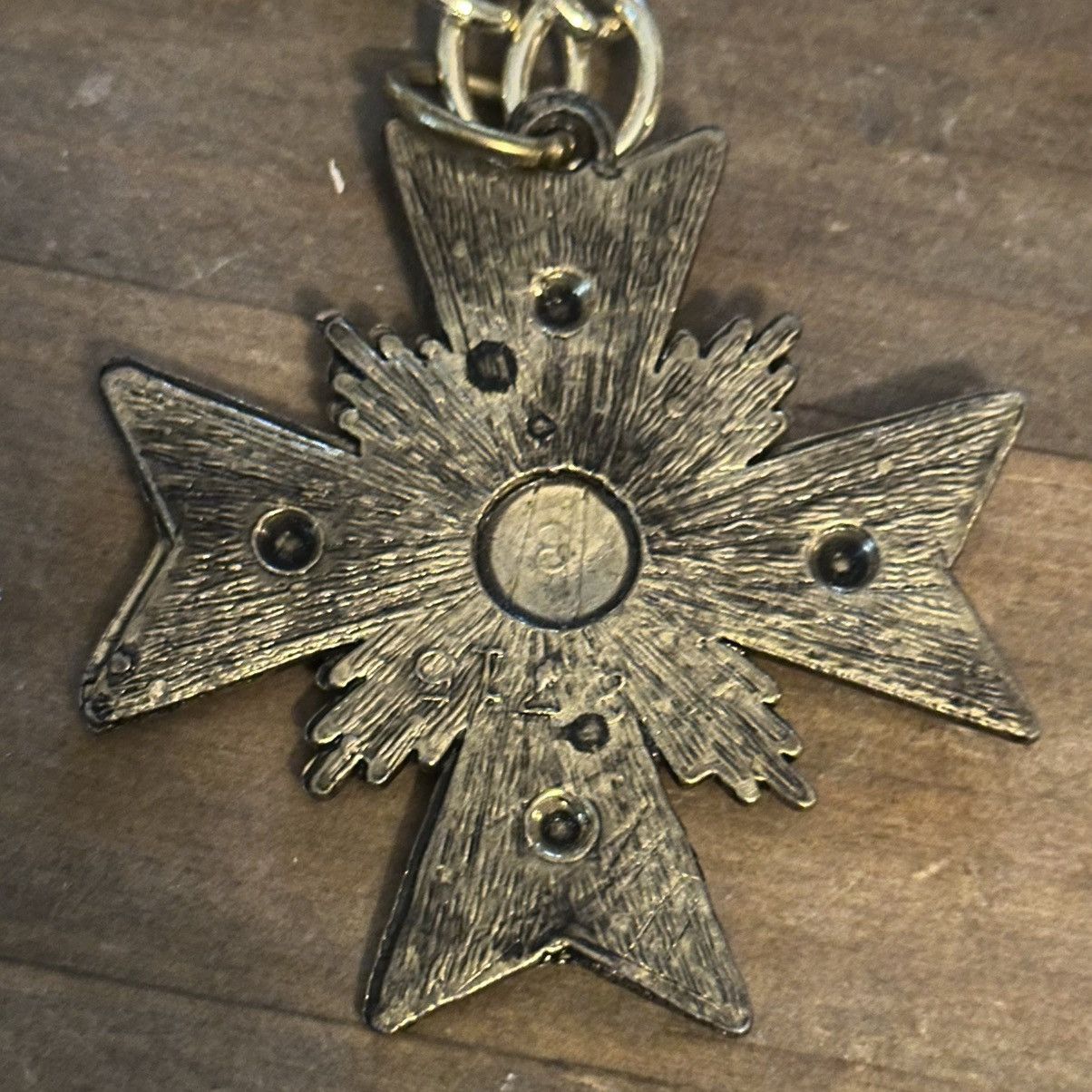 Vintage Vintage large Maltese cross pendant necklace Size ONE SIZE - 4 Thumbnail