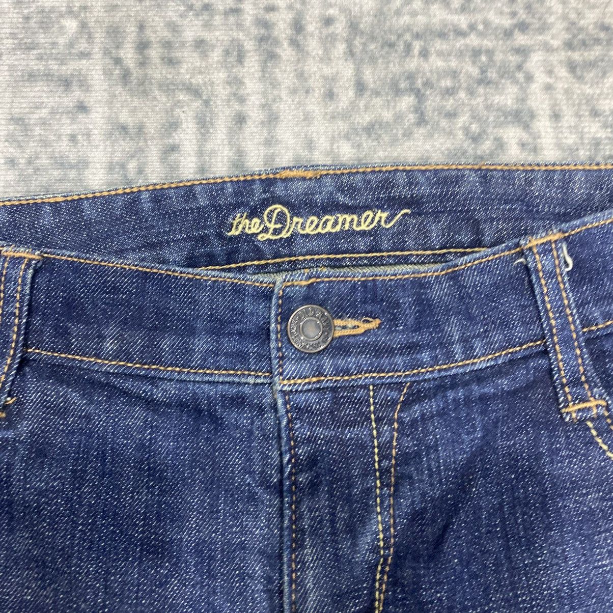 Old Navy Flare 🔥 Dreamed Bootcut Indigo Wash Jeans Punk 90s Size US 31 - 5 Thumbnail