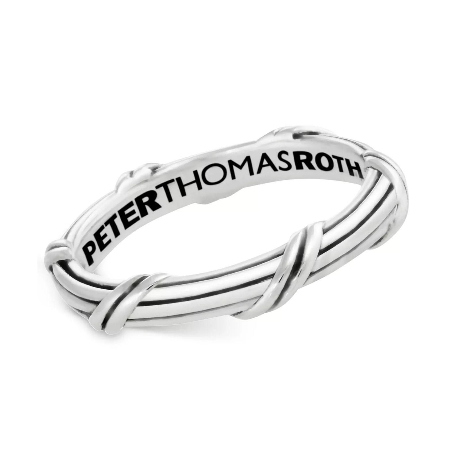 Other Peter Thomas Roth Overlap Band in Sterling Silver 4MM Size ONE SIZE - 1 Thumbnail