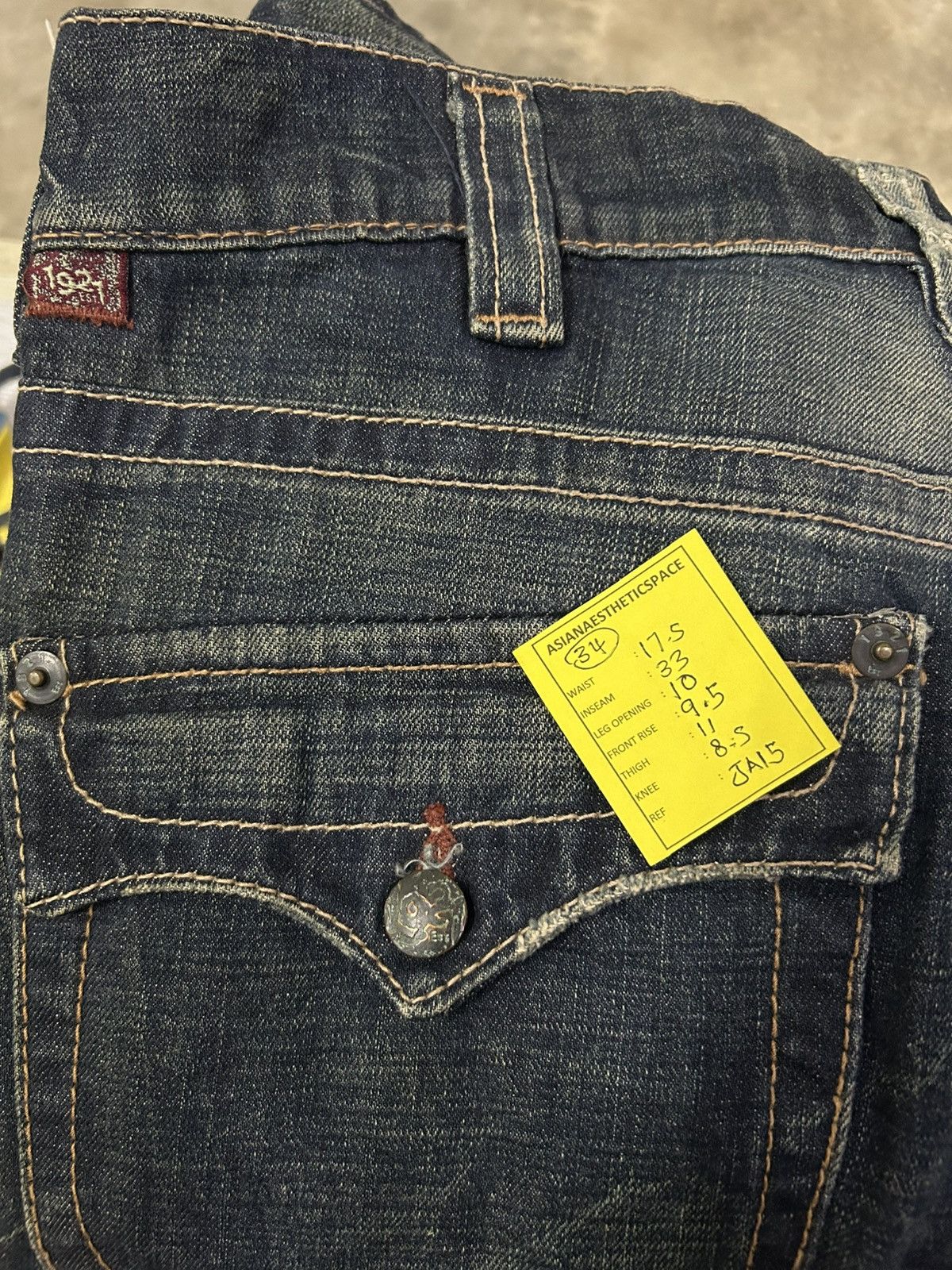 Hysteric Glamour Vintage Extreme Flared Jeans 1927 Brand Distressed Denim Size US 34 / EU 50 - 21 Thumbnail