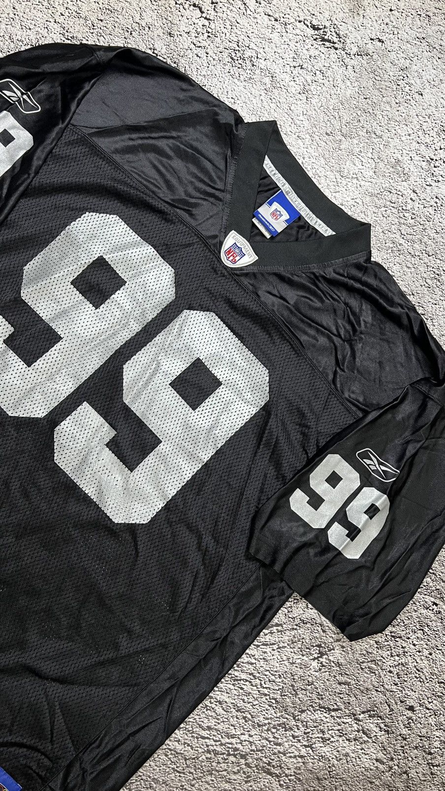Reebok VTG 90’s Oakland Raiders NFL Warren Sapp reebok jersey Size US XL / EU 56 / 4 - 2 Thumbnail