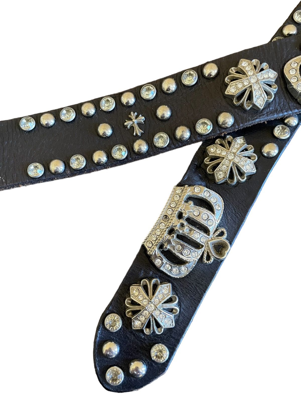 Hysteric Glamour × Japanese Brand Vintage Beach Sound Japan Cemetery Cross StudLeather Belt Size ONE SIZE - 7 Thumbnail