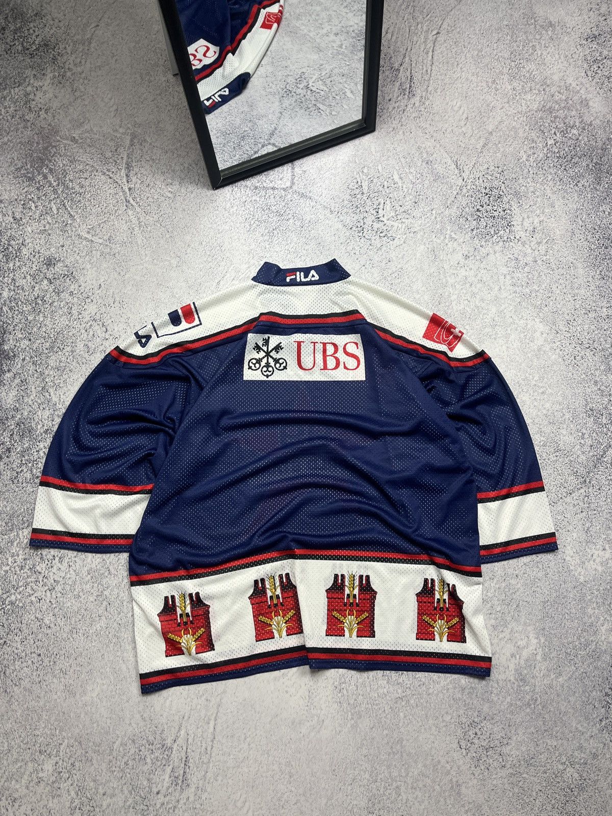 Fila Vintage 90’s Fila 99 World Stars Hockey Jersey Switzerland Size US XL / EU 56 / 4 - 7 Thumbnail