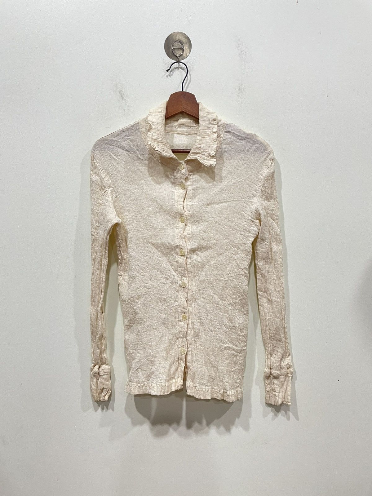 Tsumori Chisato Tsumori Chisato pleated crepe blouse Size M / US 6-8 / IT 42-44 - 1 Thumbnail