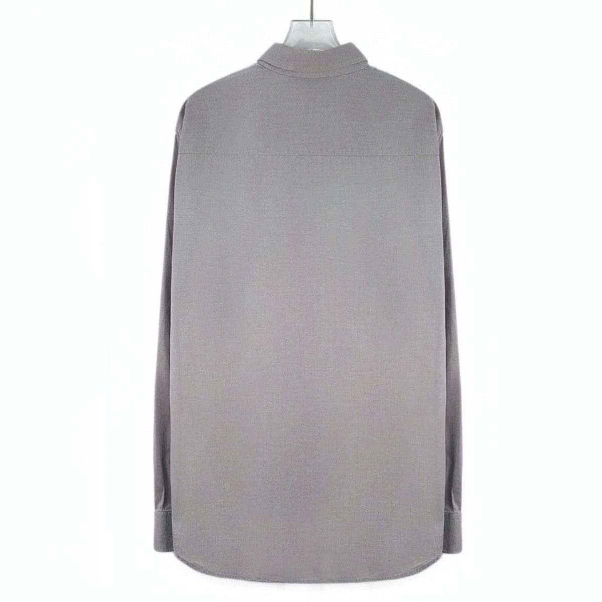 Armani Armani Grey Cotton Collared Long Sleeve Shirt K26WX Size US XS / EU 42 / 0 - 2 Thumbnail
