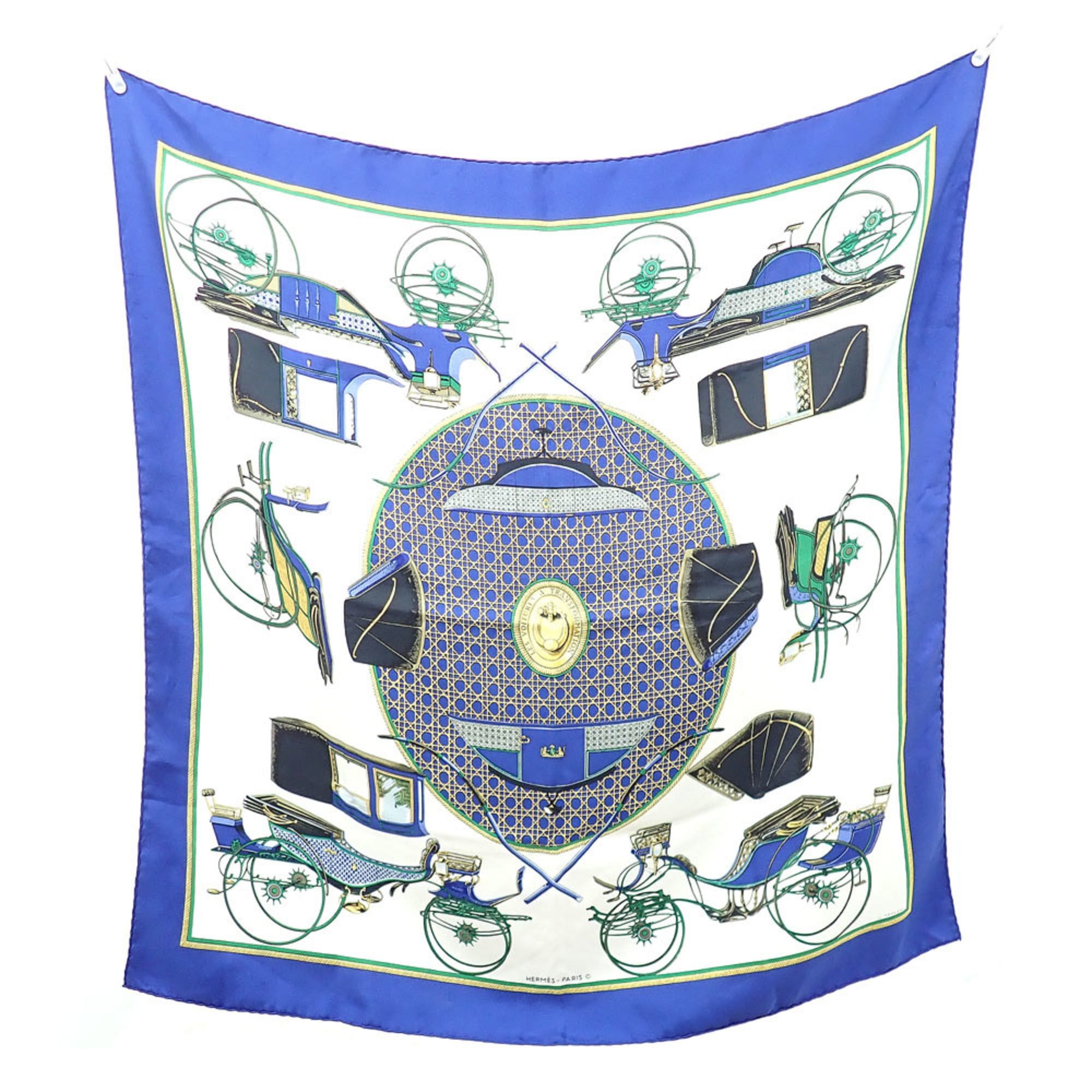 Hermes Hermes scarf/muffler, Carre 90, women's, silk, multicolor, blue Size ONE SIZE - 1 Thumbnail
