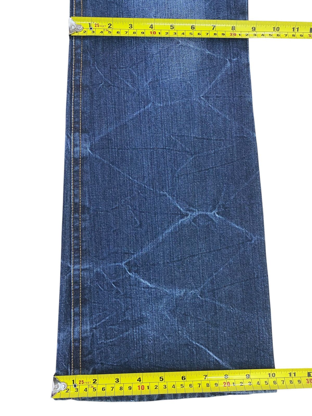 Japanese Brand Japanese Brand Distressed Honey Comb Style Boot Cut Jeans Size US 35 - 9 Thumbnail