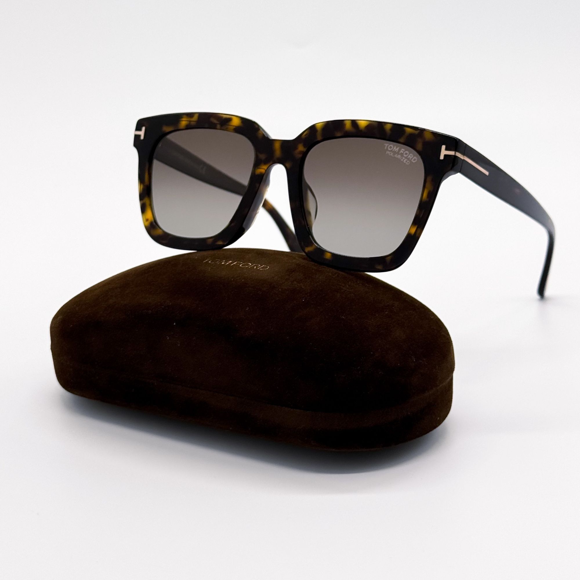 NEW TOM FORD SARI TF690F 52H POLARIZED HAVANA WOMEN FT0690 display picture 1