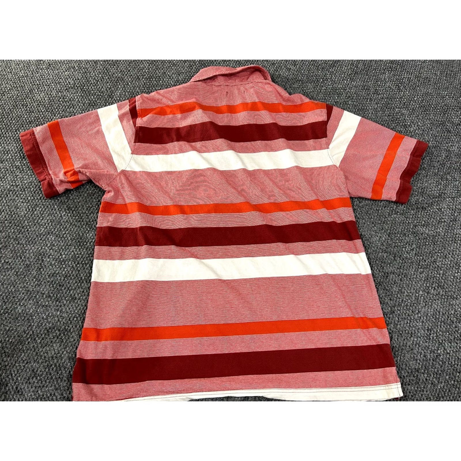 Sean John Sean John polo shirt Mens 3XL orange white red striped knit cotton Button Logo Casual Summer Spring Golf Mens Size US XXL / EU 58 / 5 - 7 Thumbnail