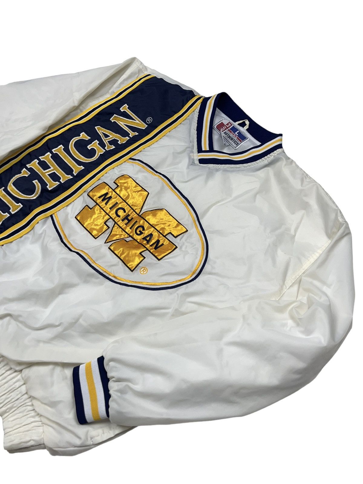 NFL Vintage Michigan Wolverines Made in Korea J Plus Jacket Size US L / EU 52-54 / 3 - 3 Thumbnail