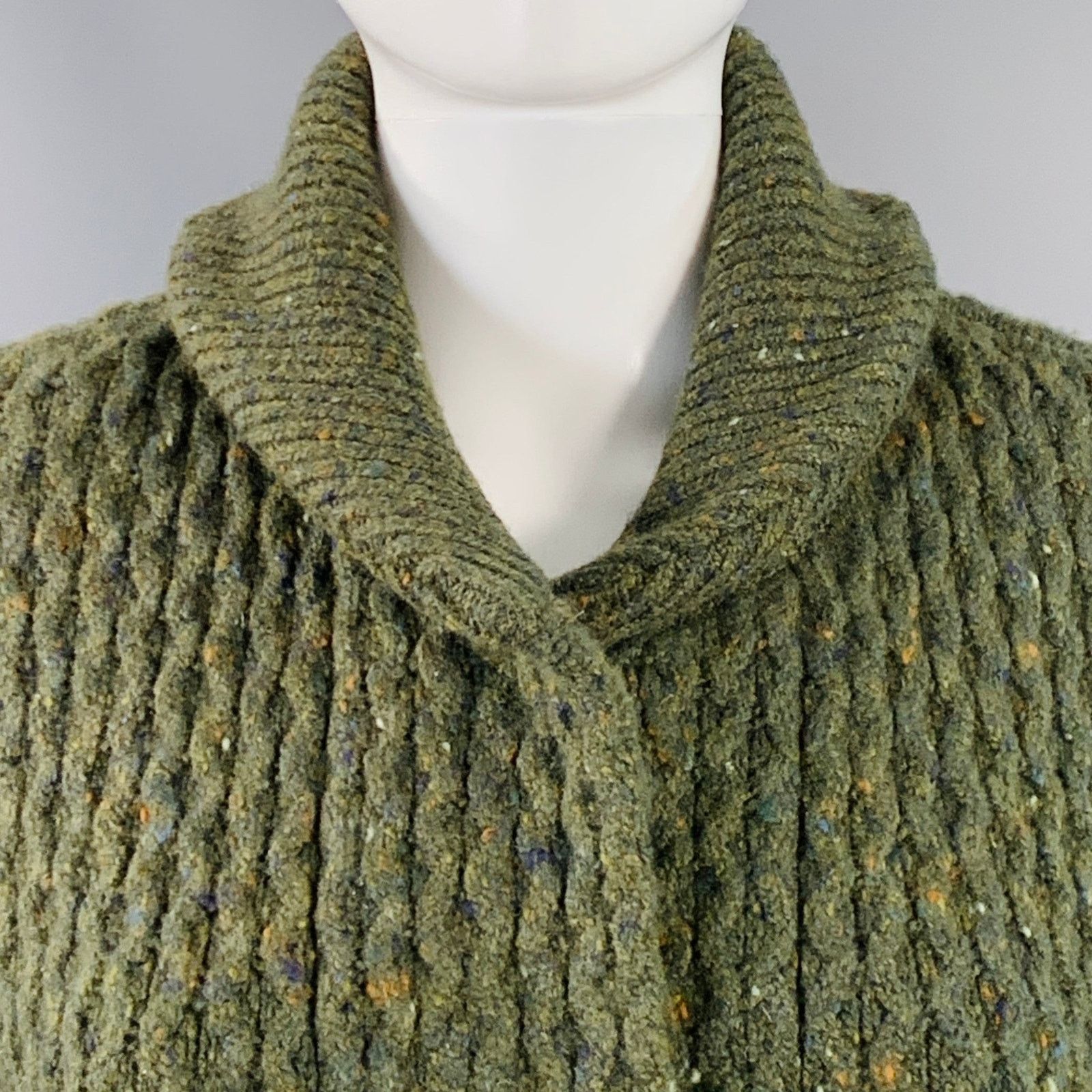 Carolina Herrera CAROLINA HERRERA Size XS Wool Cashmere Blend Cable Knit Coat Size XS / US 0-2 / IT 36-38 - 2 Thumbnail