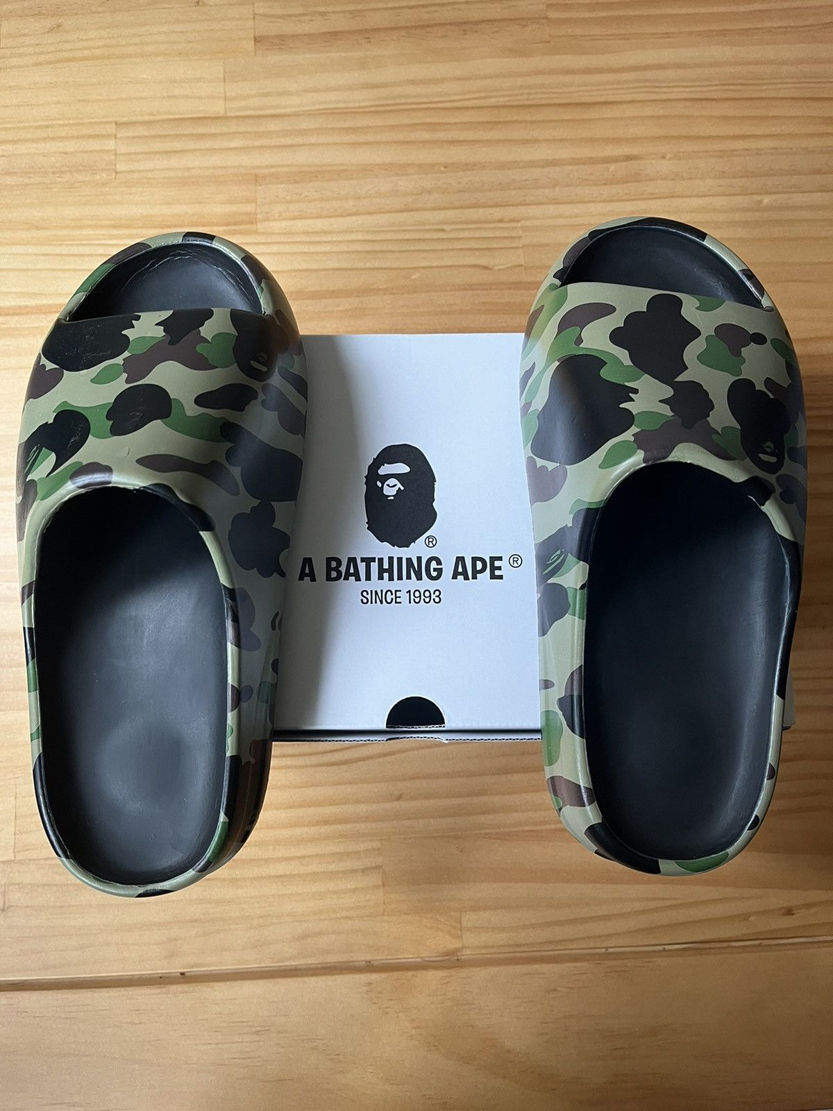 Bape 1ST CAMO SLIDE SANDALS | Grailed