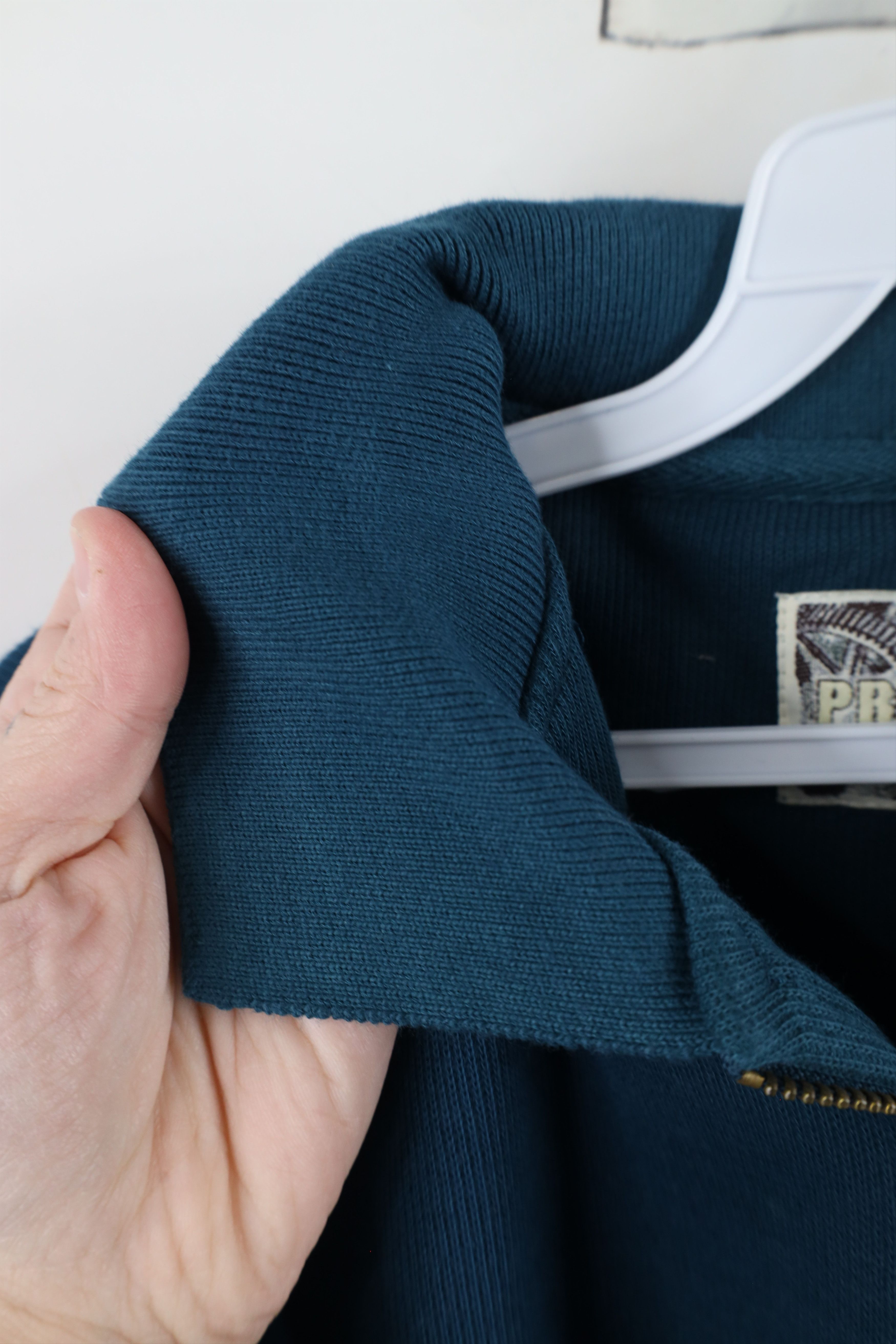 Vintage Vintage 90s Streetwear Ribbed Knit Half Zip Long Sleeve Polo Size US M / EU 48-50 / 2 - 8 Thumbnail