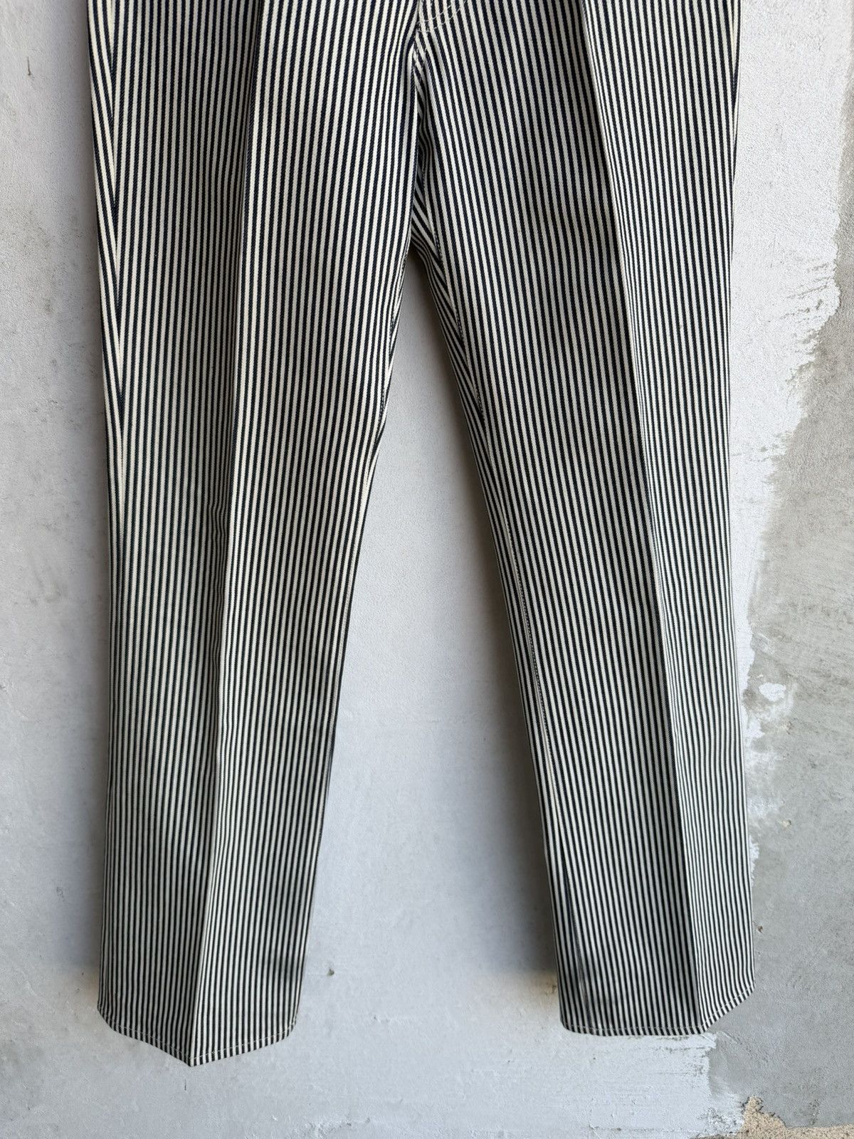 Celine [30fits31] Celine hickory striped flared jeans Size US 31 - 5 Thumbnail