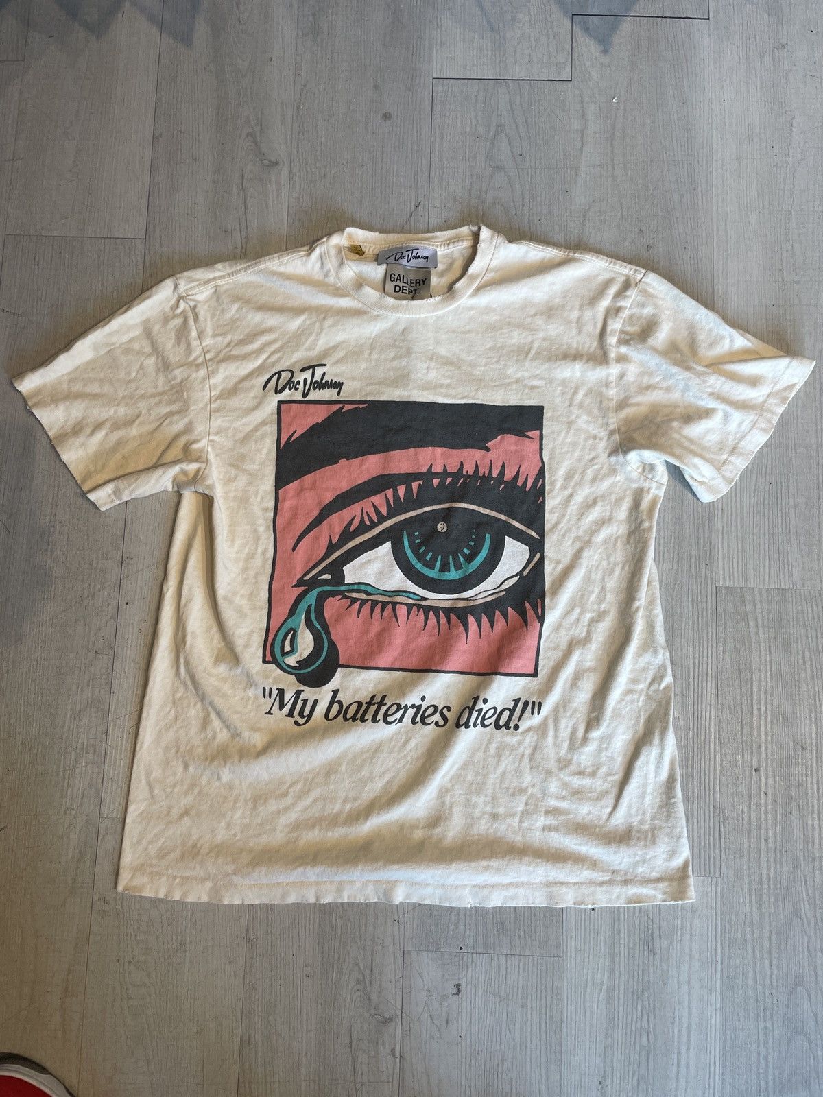 Gallery Dept. Gallery Dept. Dead Batteries T-Shirt Cream M Size US M / EU 48-50 / 2 - 1 Thumbnail