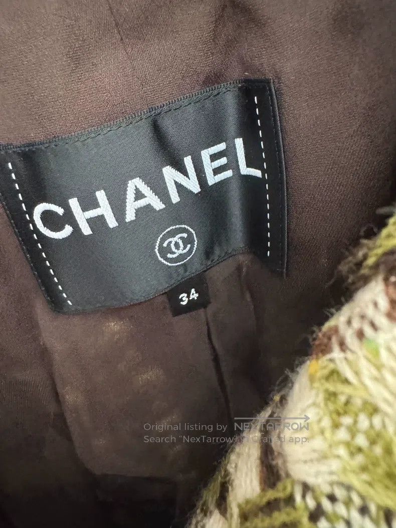 Chanel Chanel 23A Dakar Series Colourful Tweed Coat Size XXS / US 00 / IT 34 - 4 Thumbnail
