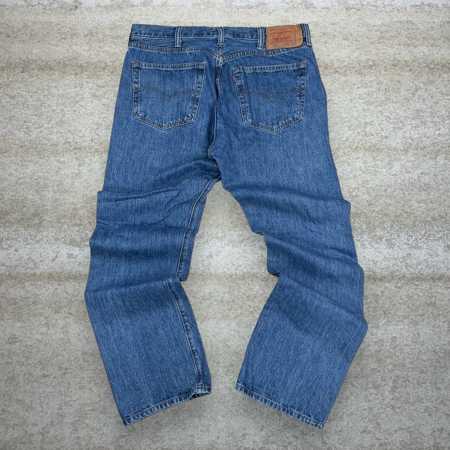 Vintage Y2K Levis Jeans 38x32 Regular Straight Medium Wash
