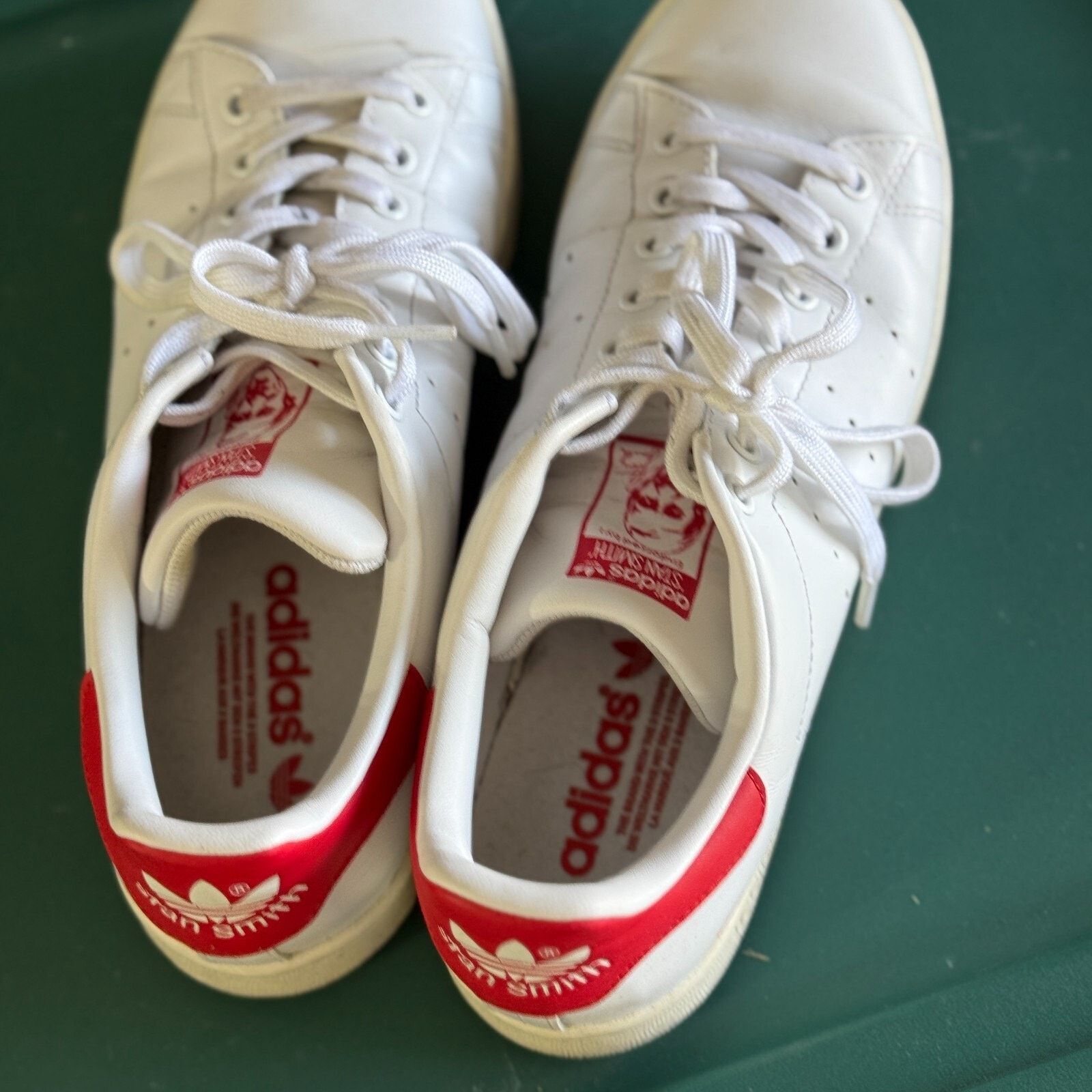 Adidas Adidas Stan Smith White Red Athletic Casual Shoes Size 9.5 Size US 9.5 / EU 42-43 - 5 Thumbnail