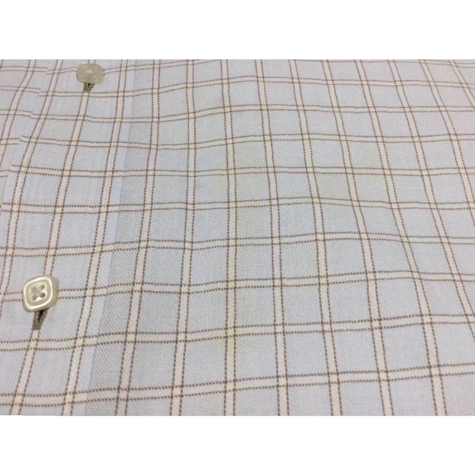 Vintage Visconti Uomo Blue and White Check Button Down Dress Shirt Mens Large Size US L / EU 52-54 / 3 - 8 Thumbnail