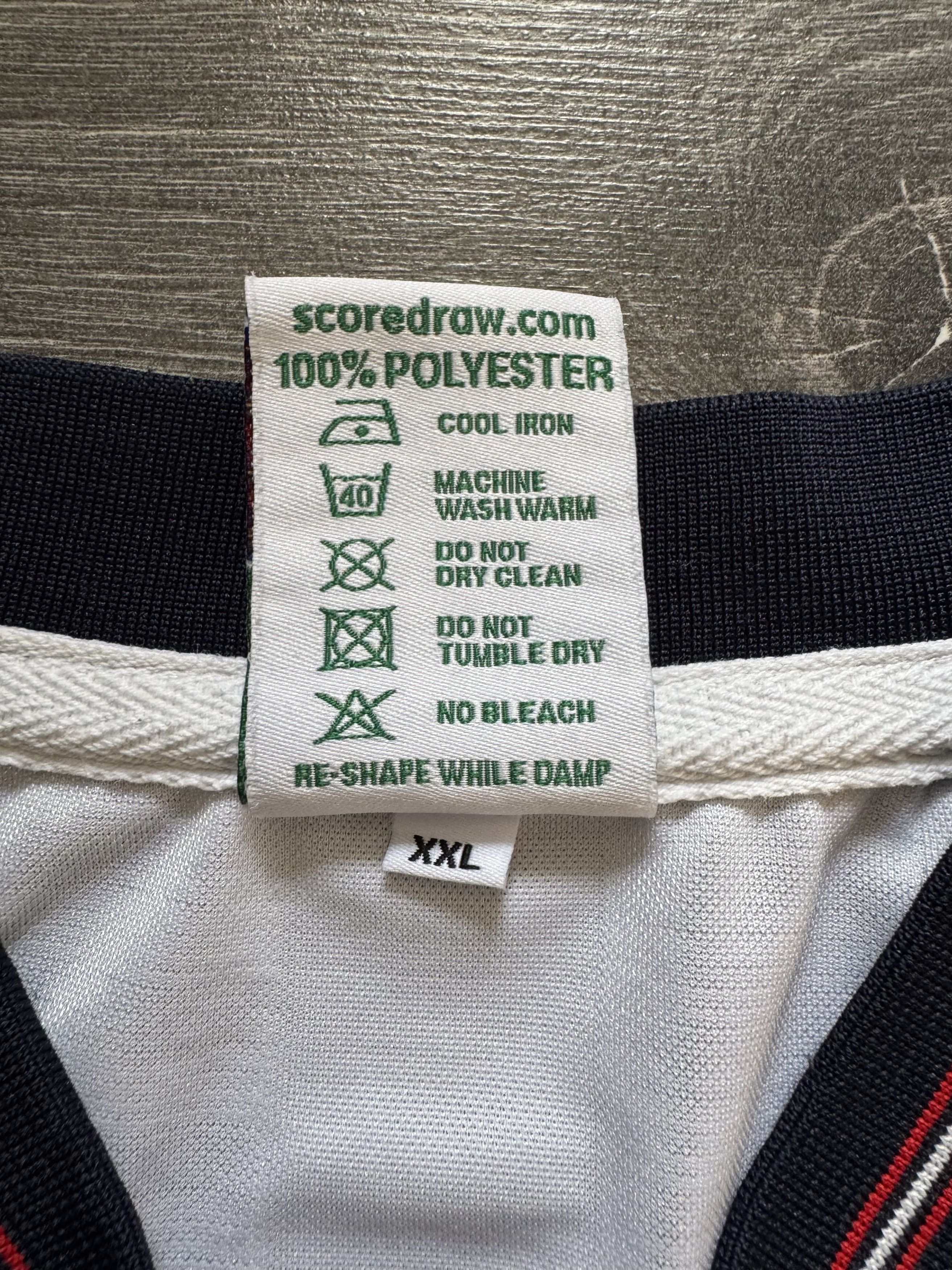 Umbro Vintage Score Draw England Football Soccer bloke shirt Size US XXL / EU 58 / 5 - 6 Thumbnail