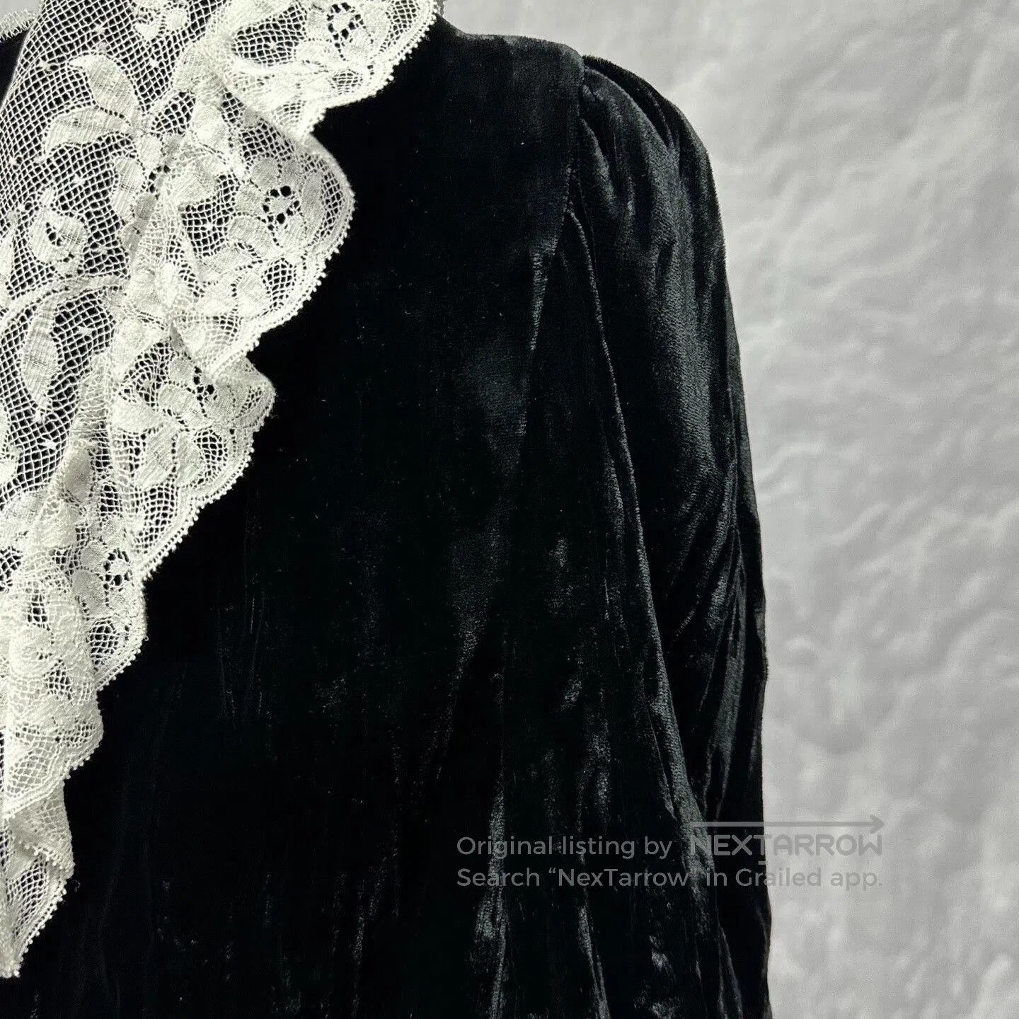Miu Miu miu miu lace collar velvet coat. Size S / US 4 / IT 40 - 3 Thumbnail