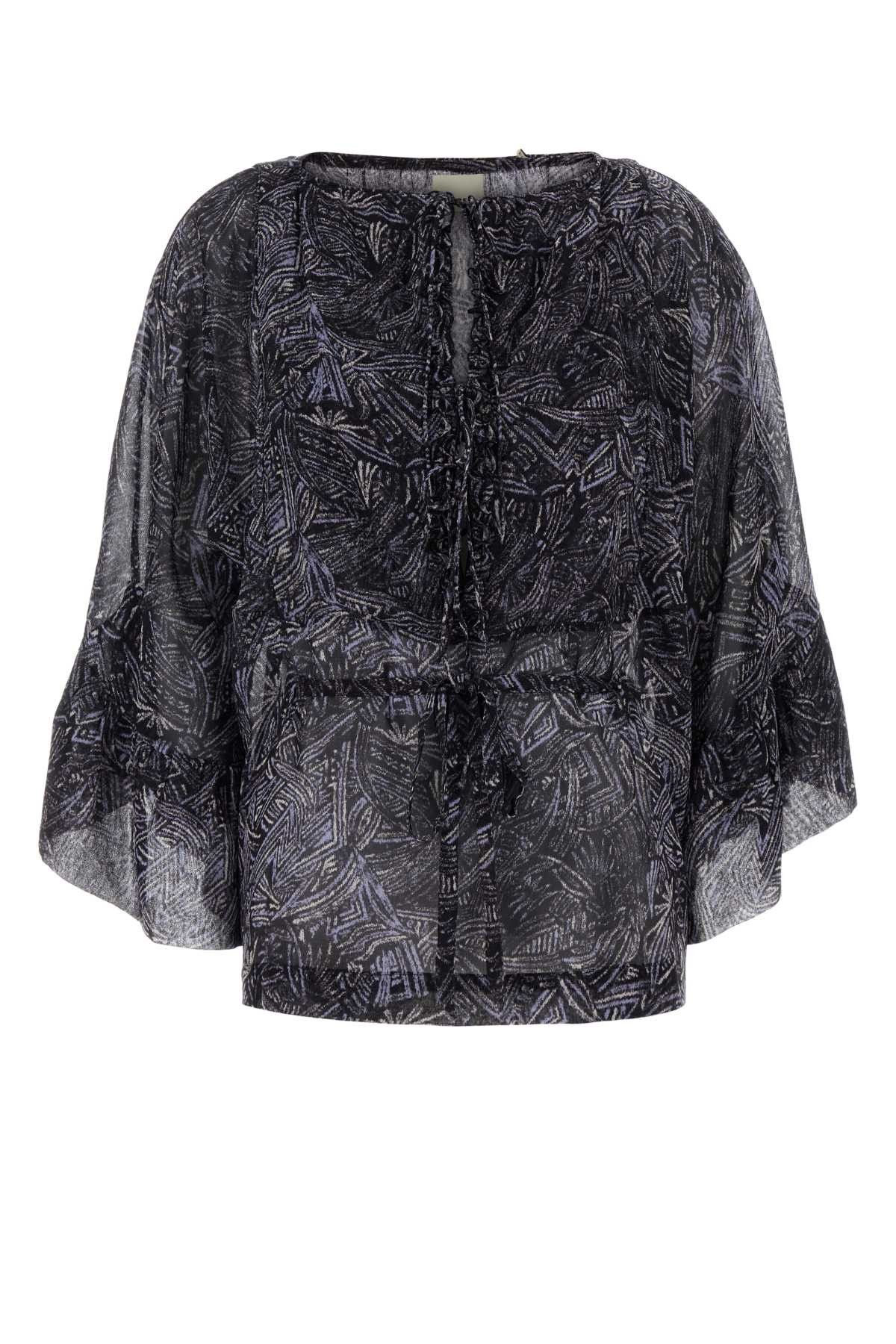 Isabel Marant Printed Silk Tekia Blouse Size XS / US 0-2 / IT 36-38 - 1 Thumbnail