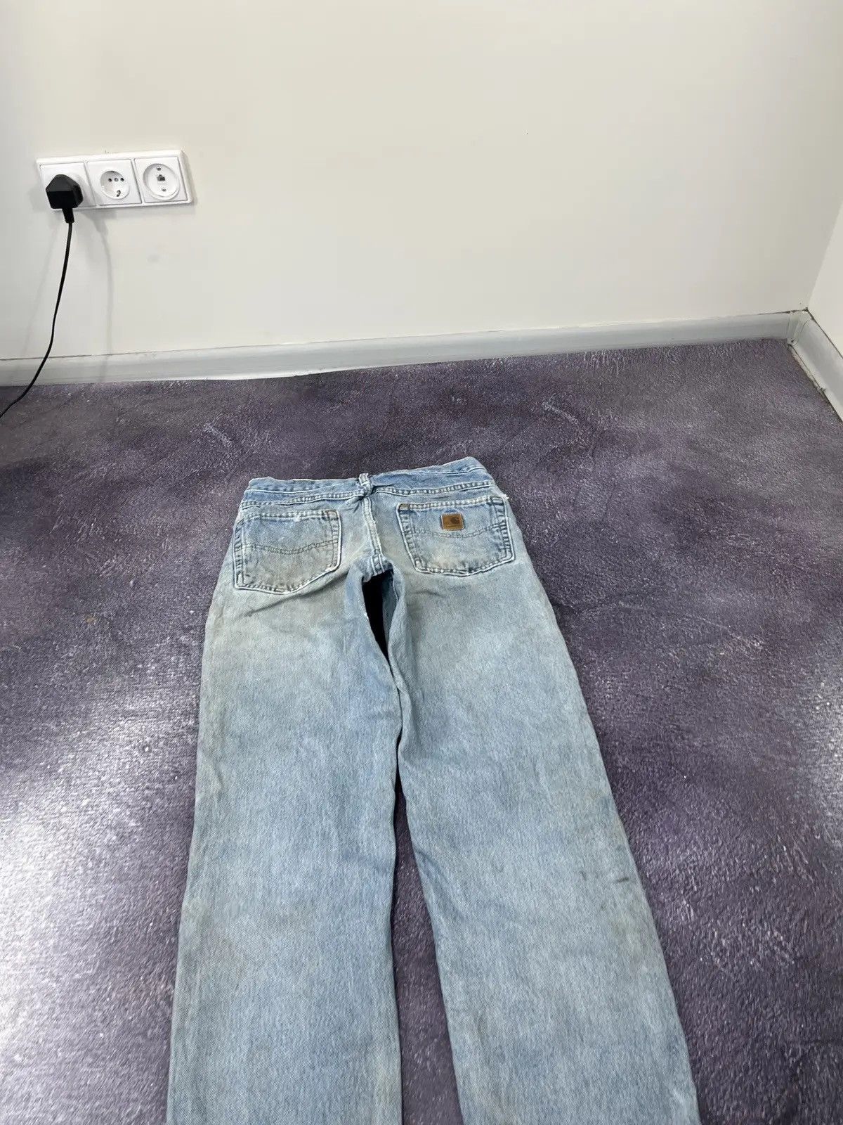 Carhartt Vintage 90s Carhartt Washed Distressed Work Hype Jeans Size US 30 / EU 46 - 3 Thumbnail