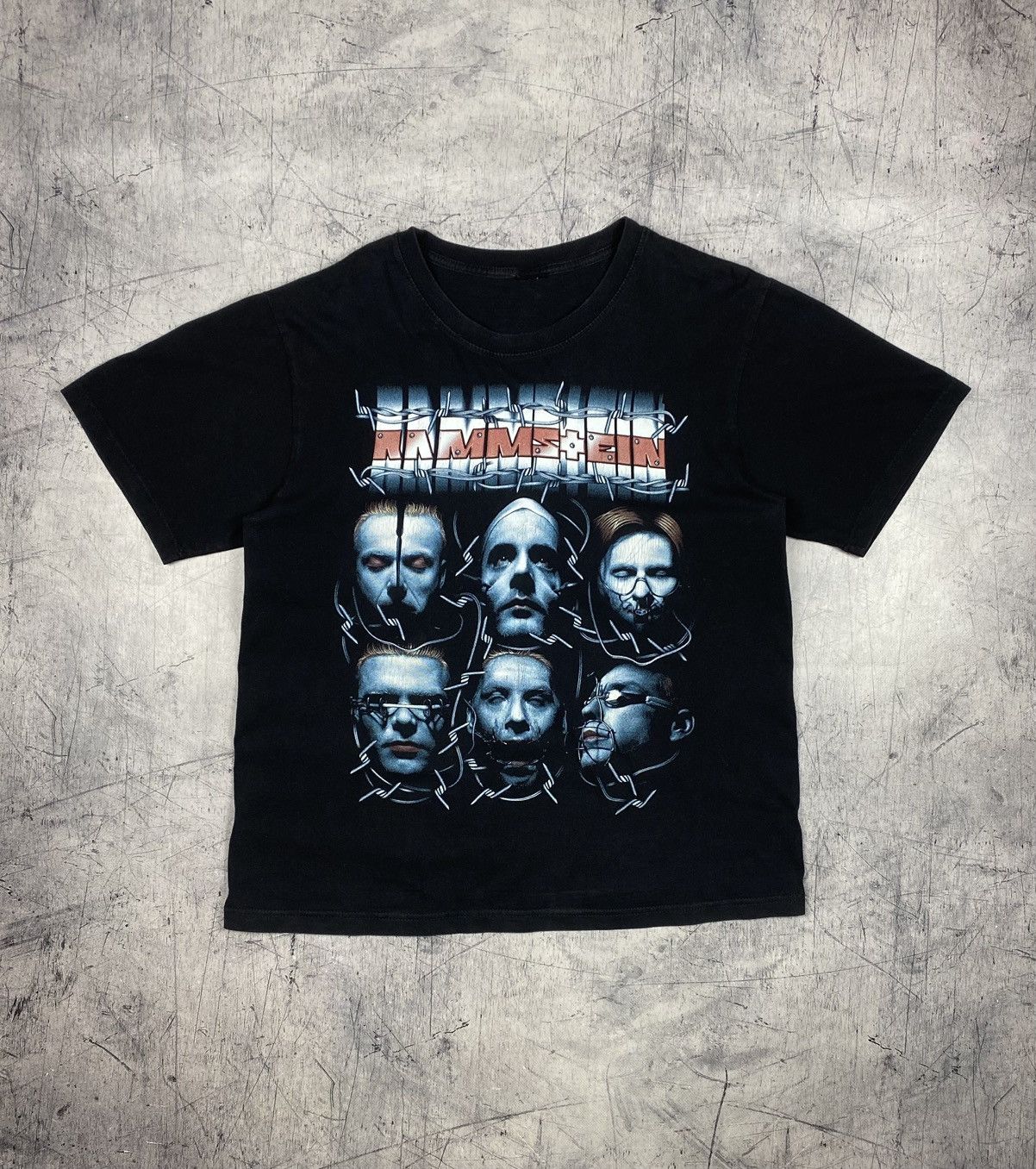Band Tees Rammstein Double-Sided Graphic Band T-Shirt Vintage Y2K Size US L / EU 52-54 / 3 - 2 Thumbnail