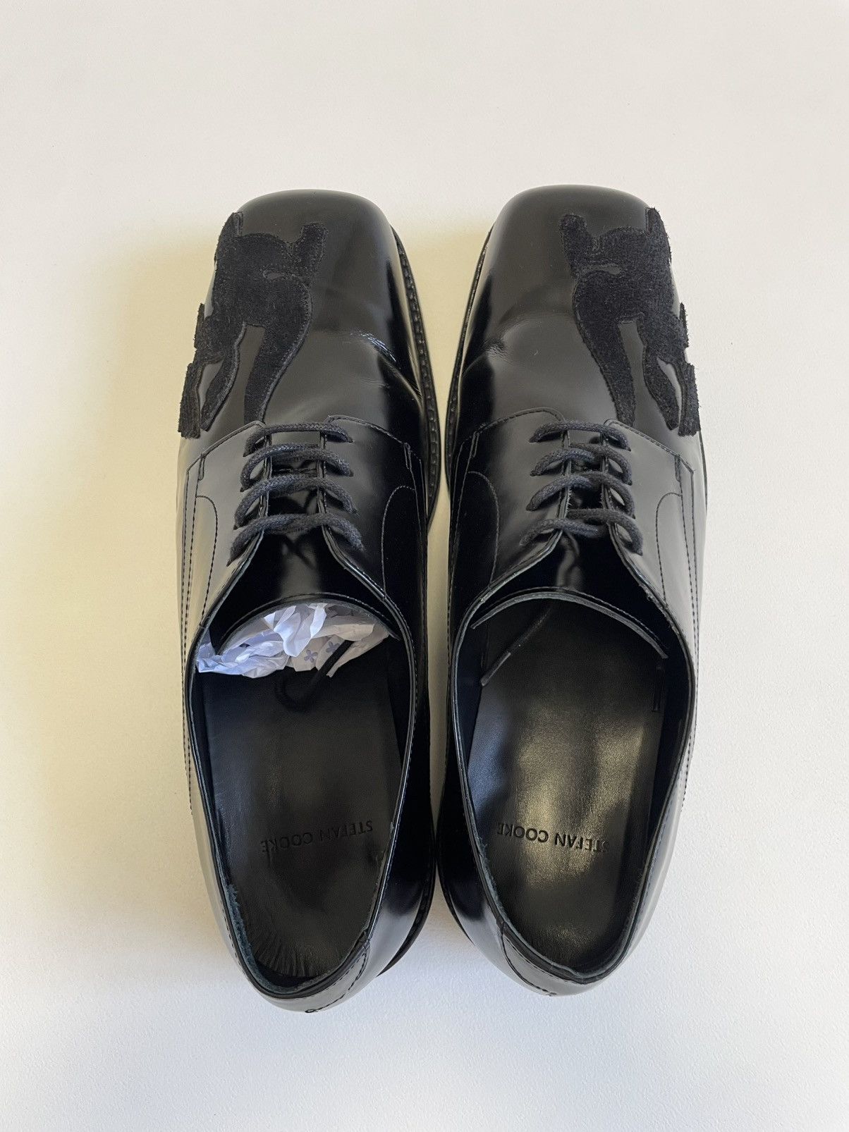 Stefan Cooke ‘Pegasus Patch’ Square Toe Leather Derby Shoes Size US 12 / EU 45 - 12 Thumbnail