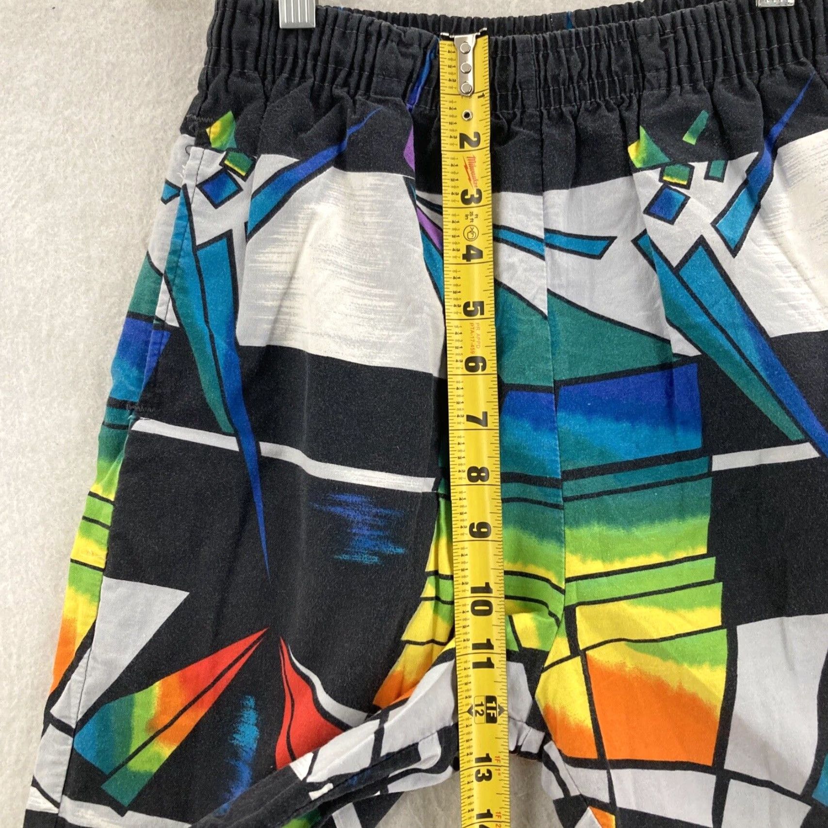 Vintage Vtg breakaway 90s shorts Size M swim trunks Abstract No Drawstring Fits small Size US 31 - 4 Thumbnail