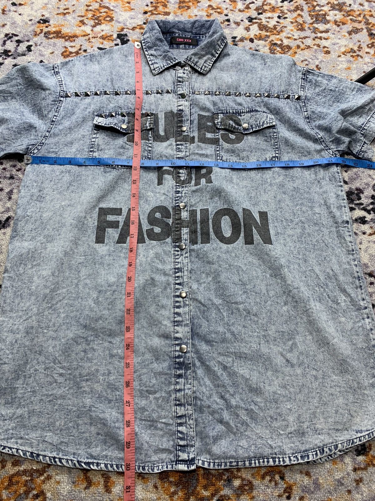 If Six Was Nine × Japanese Brand × Le Grande Bleu (L.G.B.) RULES FOR FASHION STUDDED GOTHIC PUNK Size US L / EU 52-54 / 3 - 7 Thumbnail
