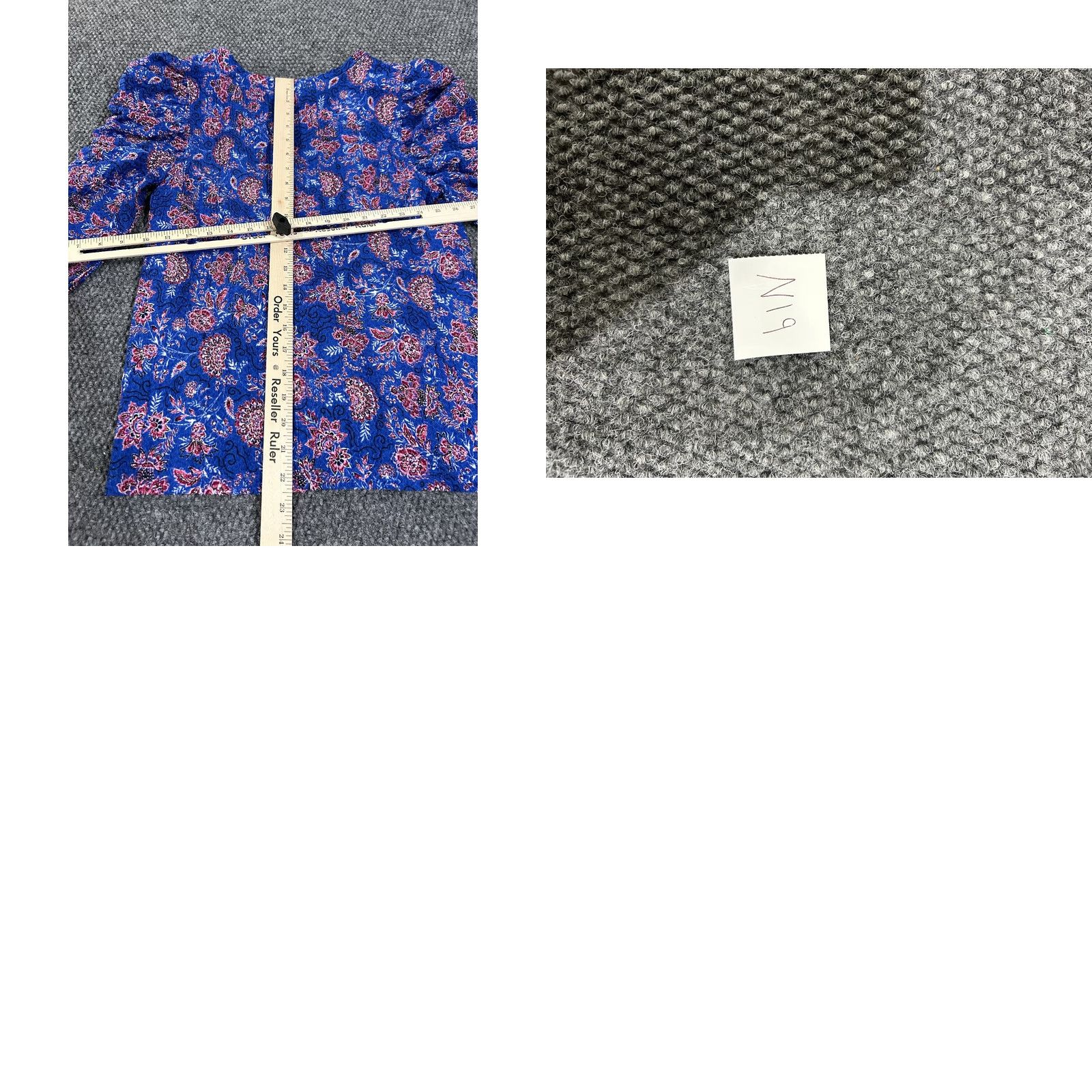 Ann Taylor Ann Taylor Loft Blouse Women's Regular M Blue Floral Long Sleeve Lightweight Polyester Spandex Rayon Button Casual Spring Summer Breathable Size M / US 6-8 / IT 42-44 - 8 Thumbnail