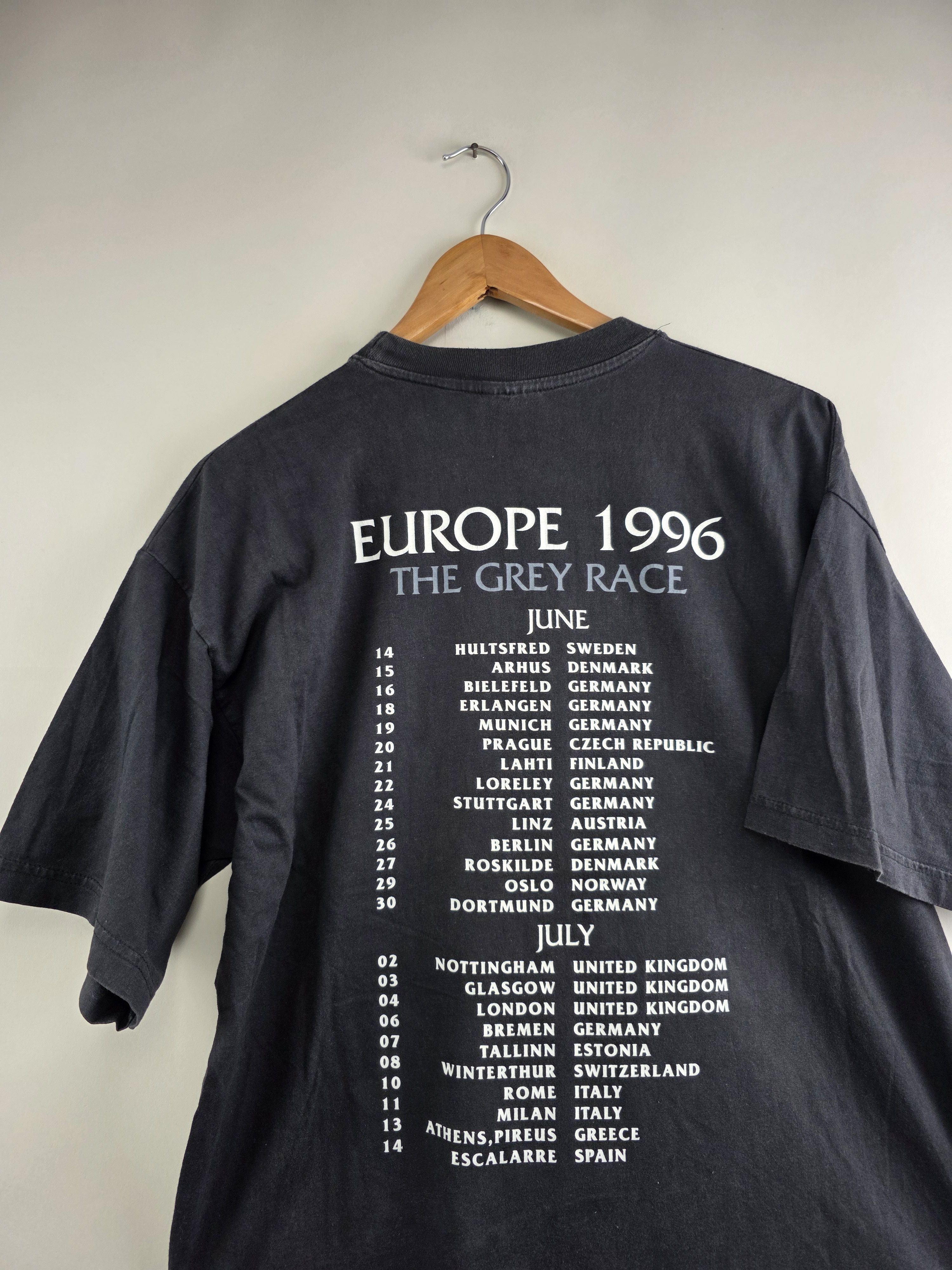 Band Tees 1996 Bad Religion The Grey Race Tour XL 23" 28" Size US XL / EU 56 / 4 - 5 Thumbnail