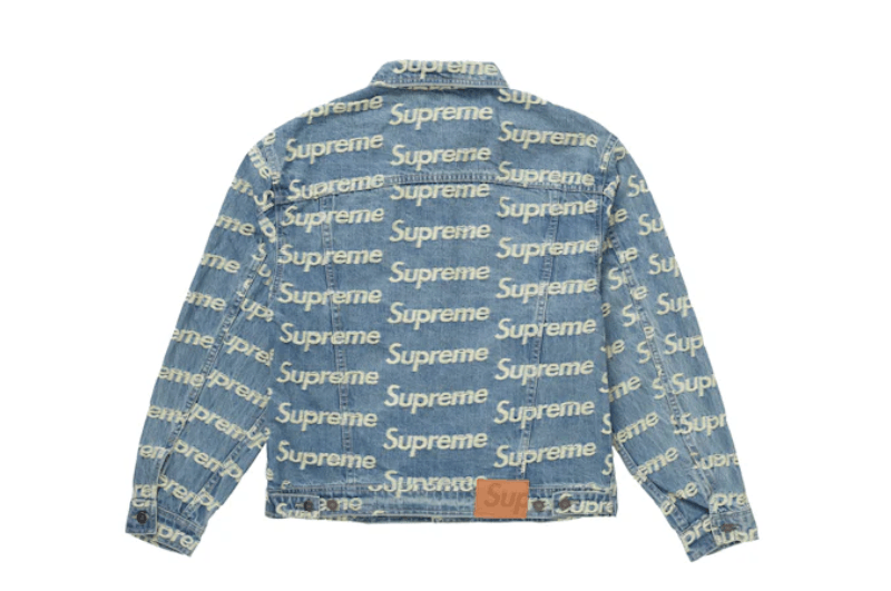 Supreme Supreme Frayed Logos Denim Trucker Jacket | Grailed