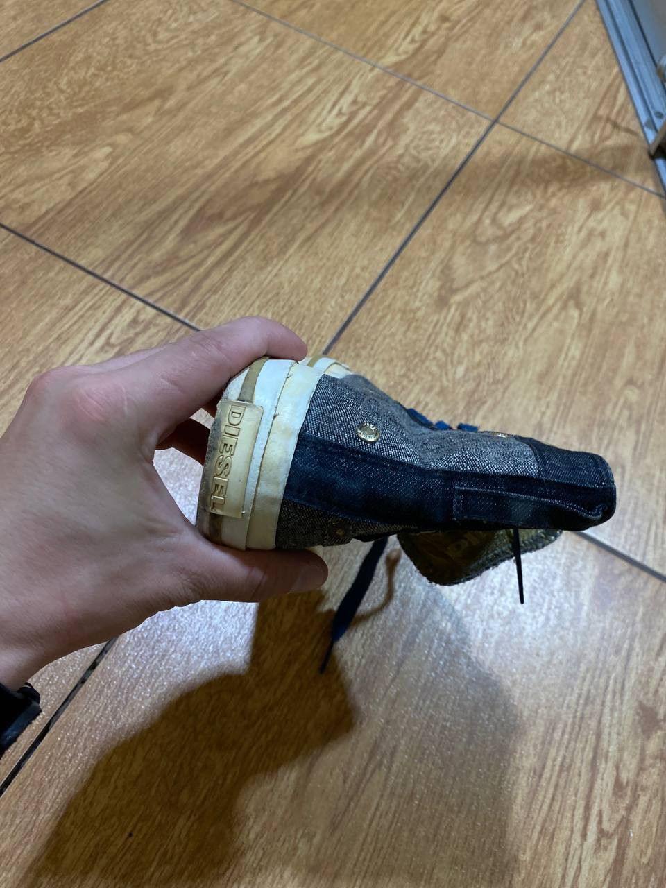 Diesel Y2K Vintage Diesel High Sneakers Streetwear Denim Rare Style Size US 10 / IT 40 - 20 Thumbnail