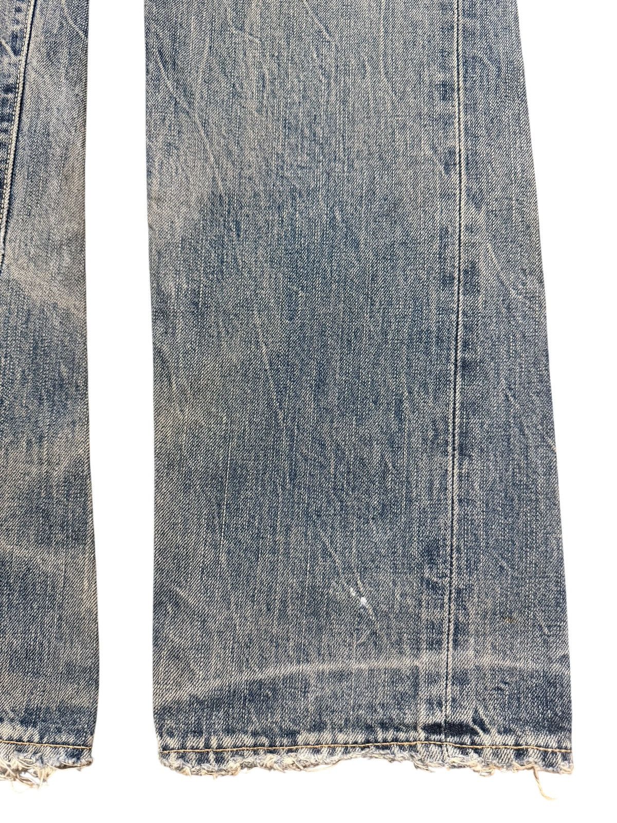 Edwin Vintage Edwin 505 Selvedge Mud Wash Faded Distressed Style Size US 31 - 8 Thumbnail