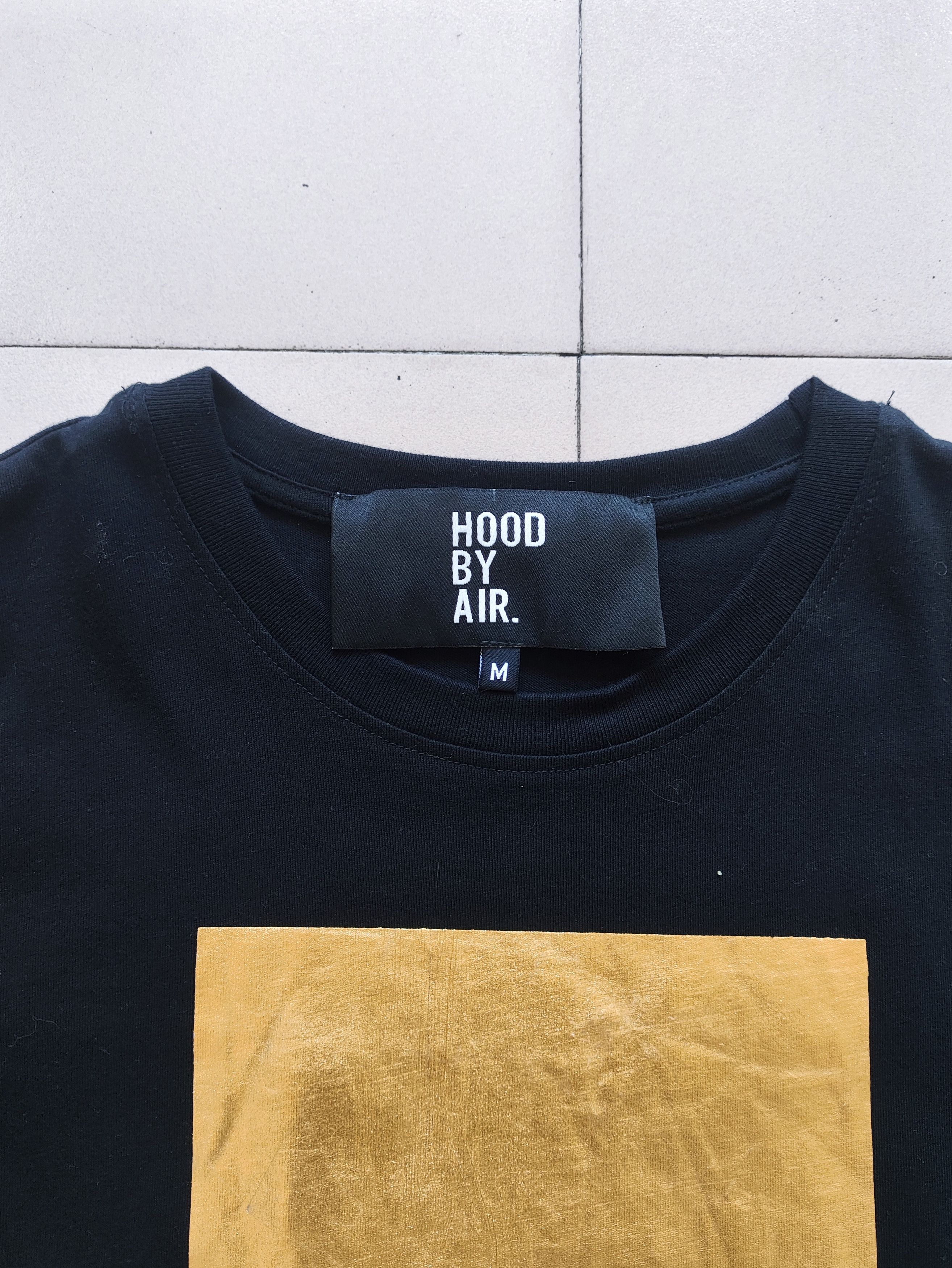 Hood By Air HBA Huge Gold Block Print T-shirt Size US M / EU 48-50 / 2 - 4 Thumbnail