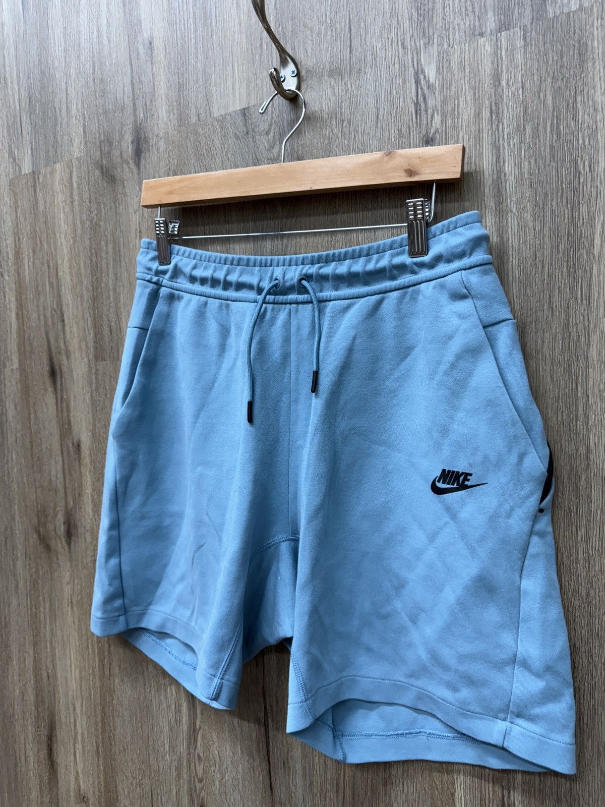 Nike Nike Tech Baby Blue Shorts Size US 31 - 3 Thumbnail