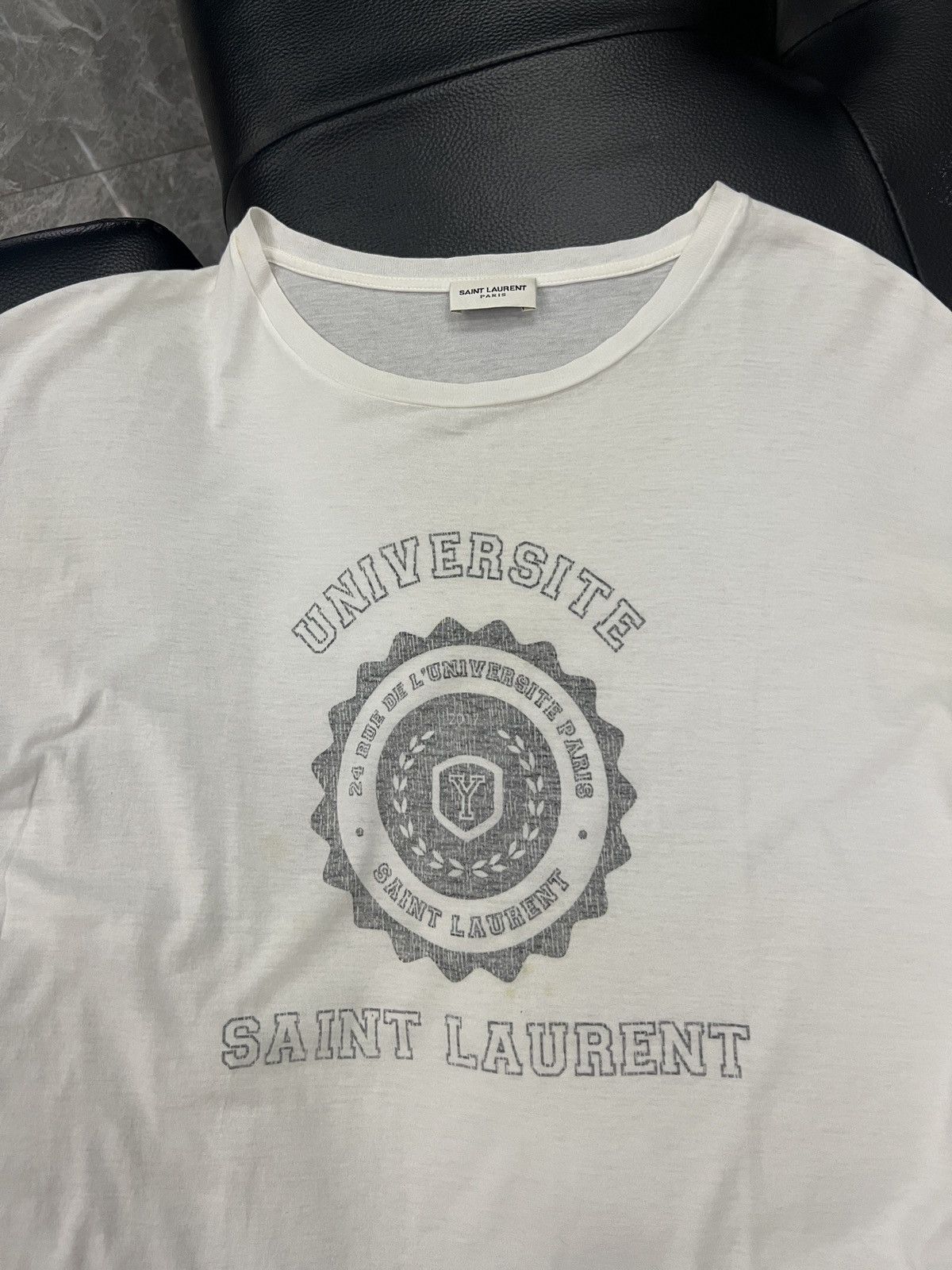 Saint Laurent Paris Saint Laurent Paris by Hedi Slimane 2016 Distressed Badge Lo Size US S / EU 44-46 / 1 - 5 Thumbnail