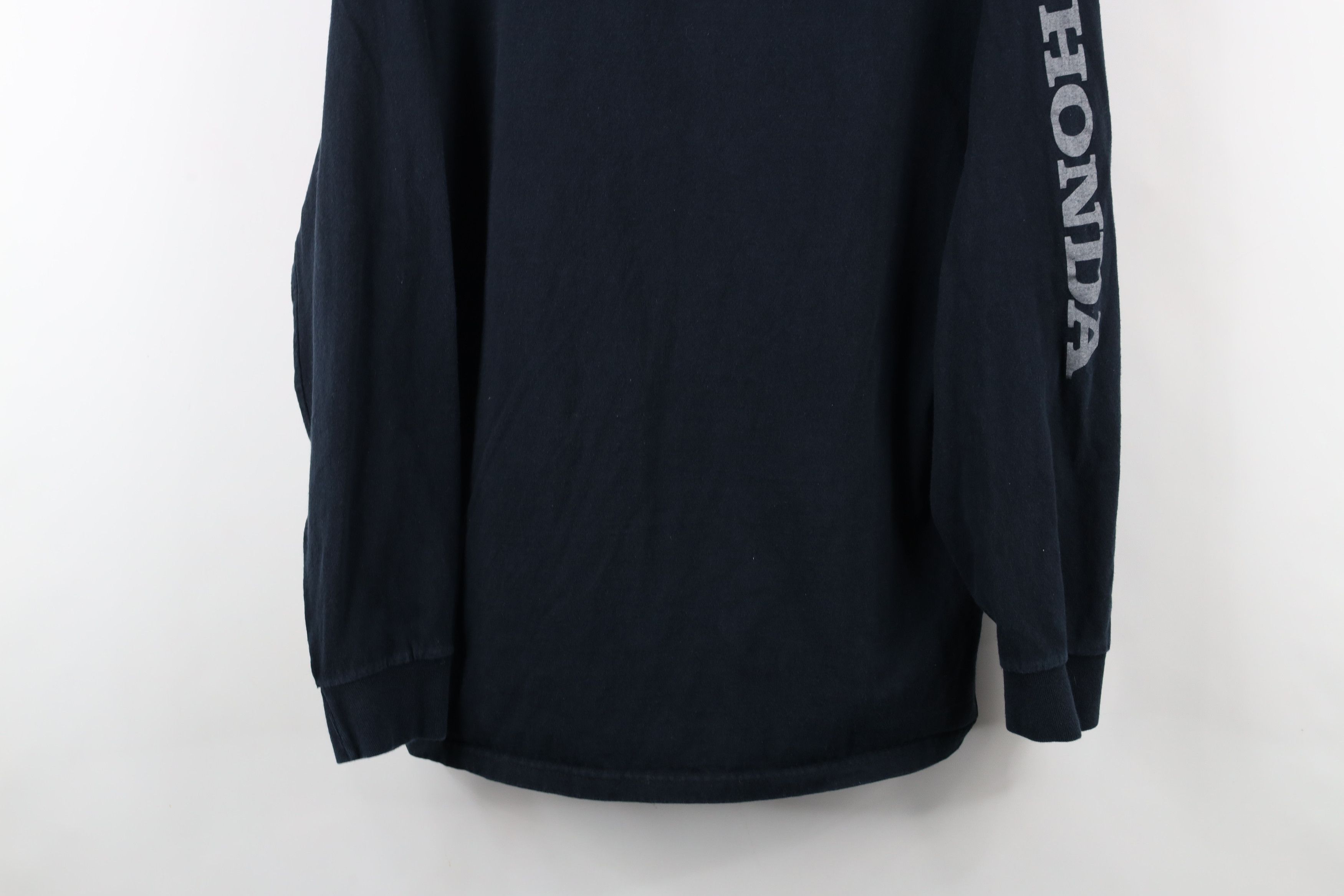 Vintage Vintage 90s Honda Racing Spell Out Long Sleeve T-Shirt Black Size US L / EU 52-54 / 3 - 3 Thumbnail
