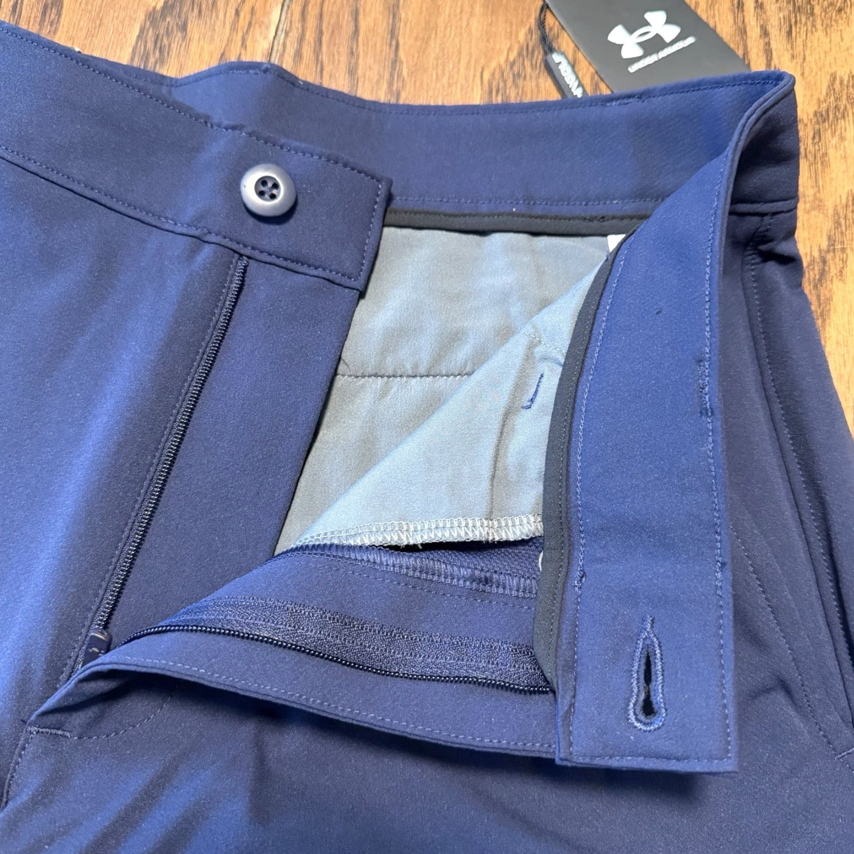 Under Armour Under Armour UA Tech Shorts Mens 32 Navy Blue Golf Athletic 10" Inseam Polyester New Size US 32 / EU 48 - 2 Thumbnail