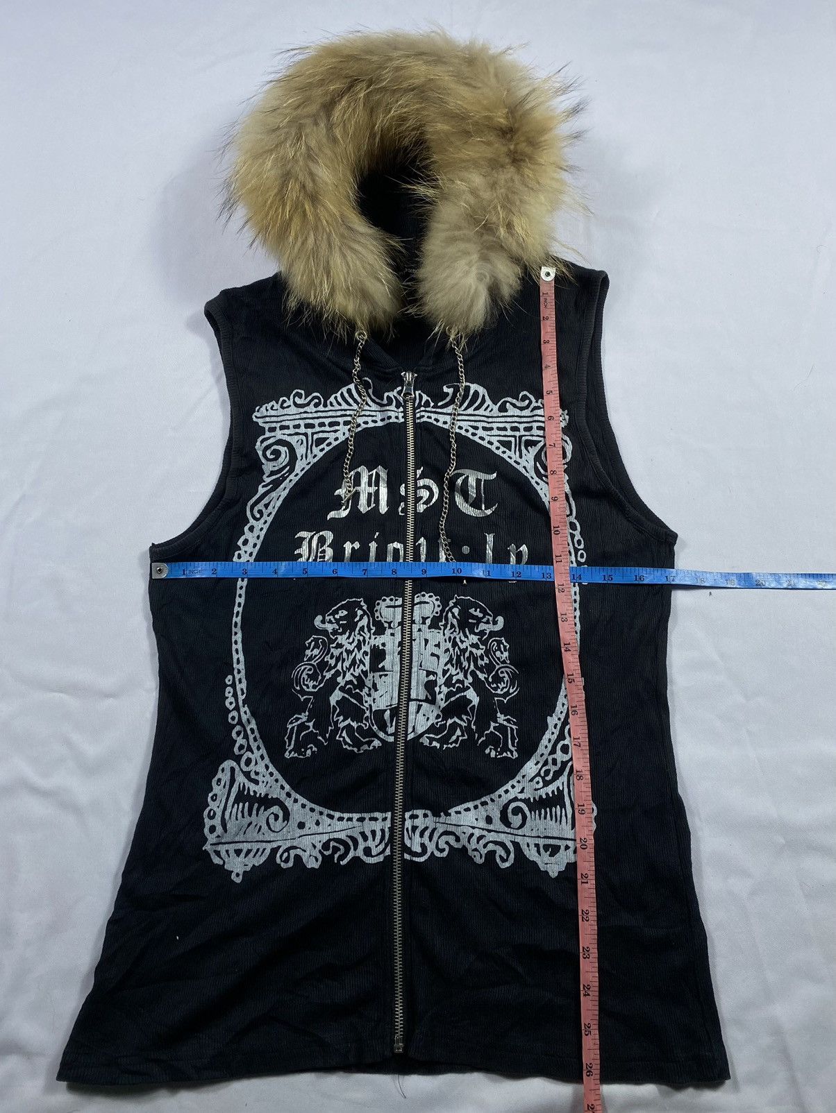 In The Attic Japanese In The Attic Gothic skull Zip Fur Hoodie Size US L / EU 52-54 / 3 - 10 Thumbnail
