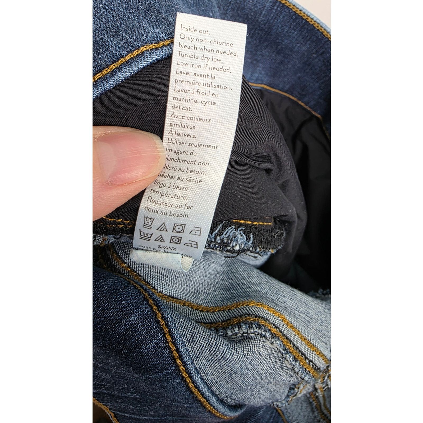 Spanx Spanx Raw Hem Jeans Medium Distressed Skinny Pull On Size 29" - 9 Thumbnail
