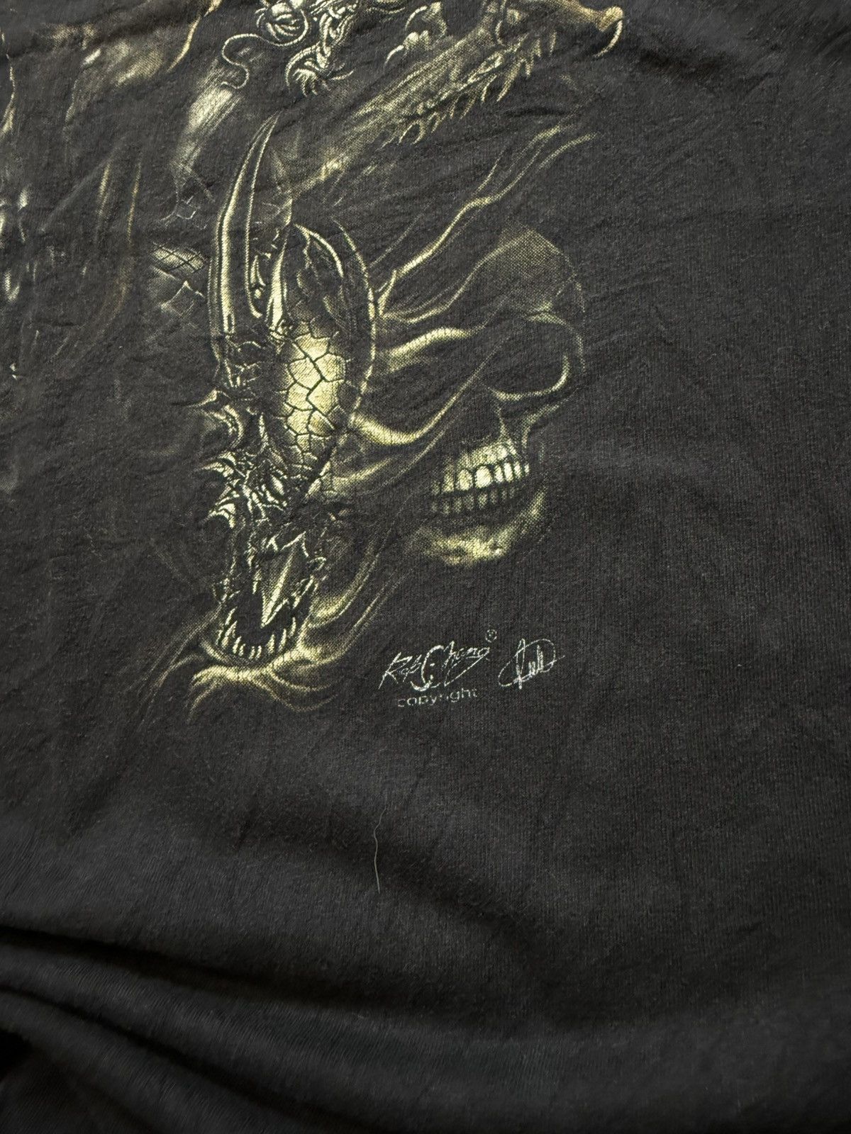 Vintage Vintage Rock Change Skull Tee Size US XL / EU 56 / 4 - 7 Thumbnail