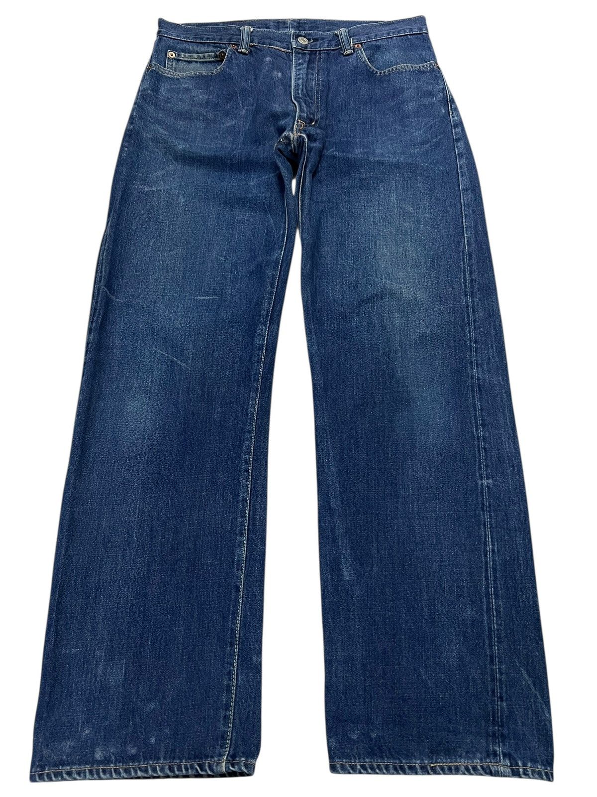 Japanese Brand 80’s H.R Market Blue Blue Japan Selvedge Jean Size US 31 - 1 Thumbnail