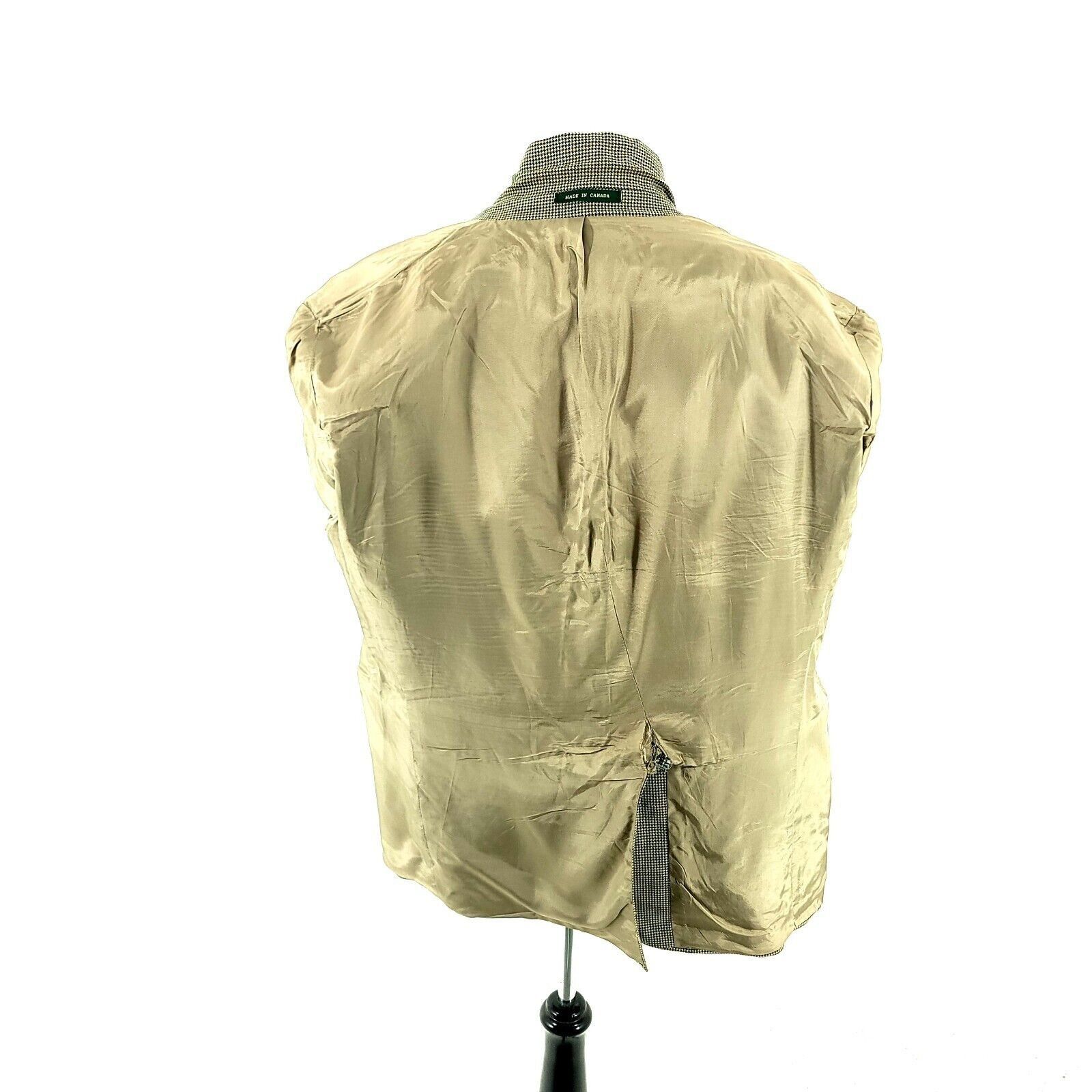 Lauren Ralph Lauren Lauren Ralph Lauren Wool 2 Button Sport Coat 42R Tan Houndst Size 42R - 14 Thumbnail