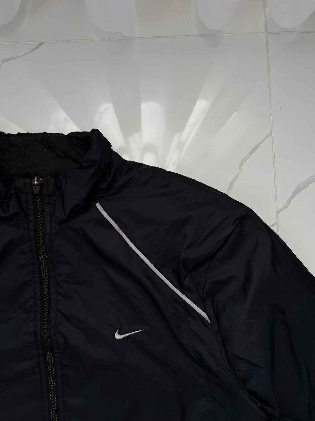 Nike × Vintage 90's NIKE SWOOSH LOGO RETRO TRACK JACKET GORPCORE Y2K Size US XL / EU 56 / 4 - 4 Thumbnail