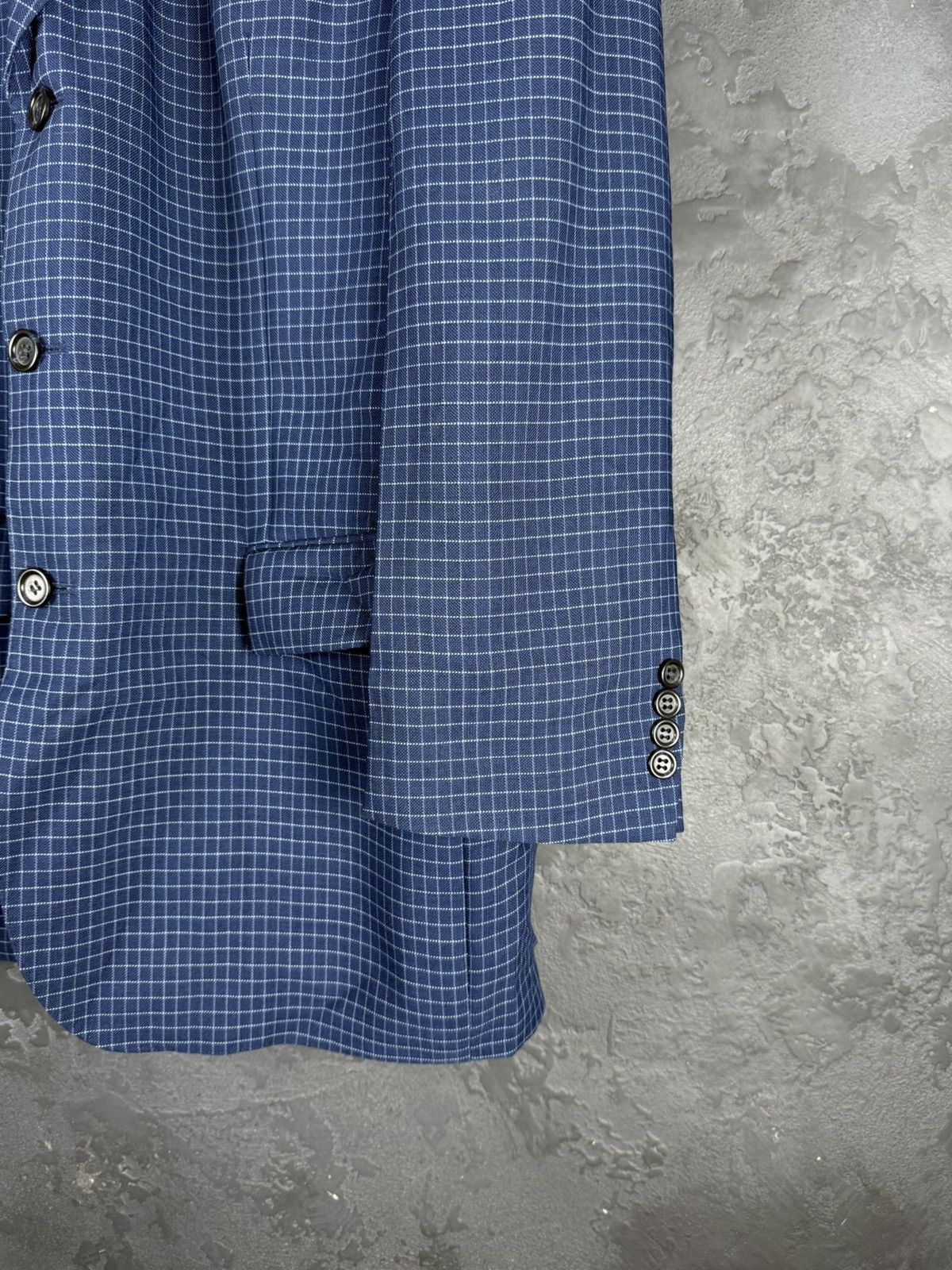 Yves Saint Laurent Yves Saint Laurent Vintage Mens Blue Coat Blazer Jacket Size 54R - 8 Thumbnail