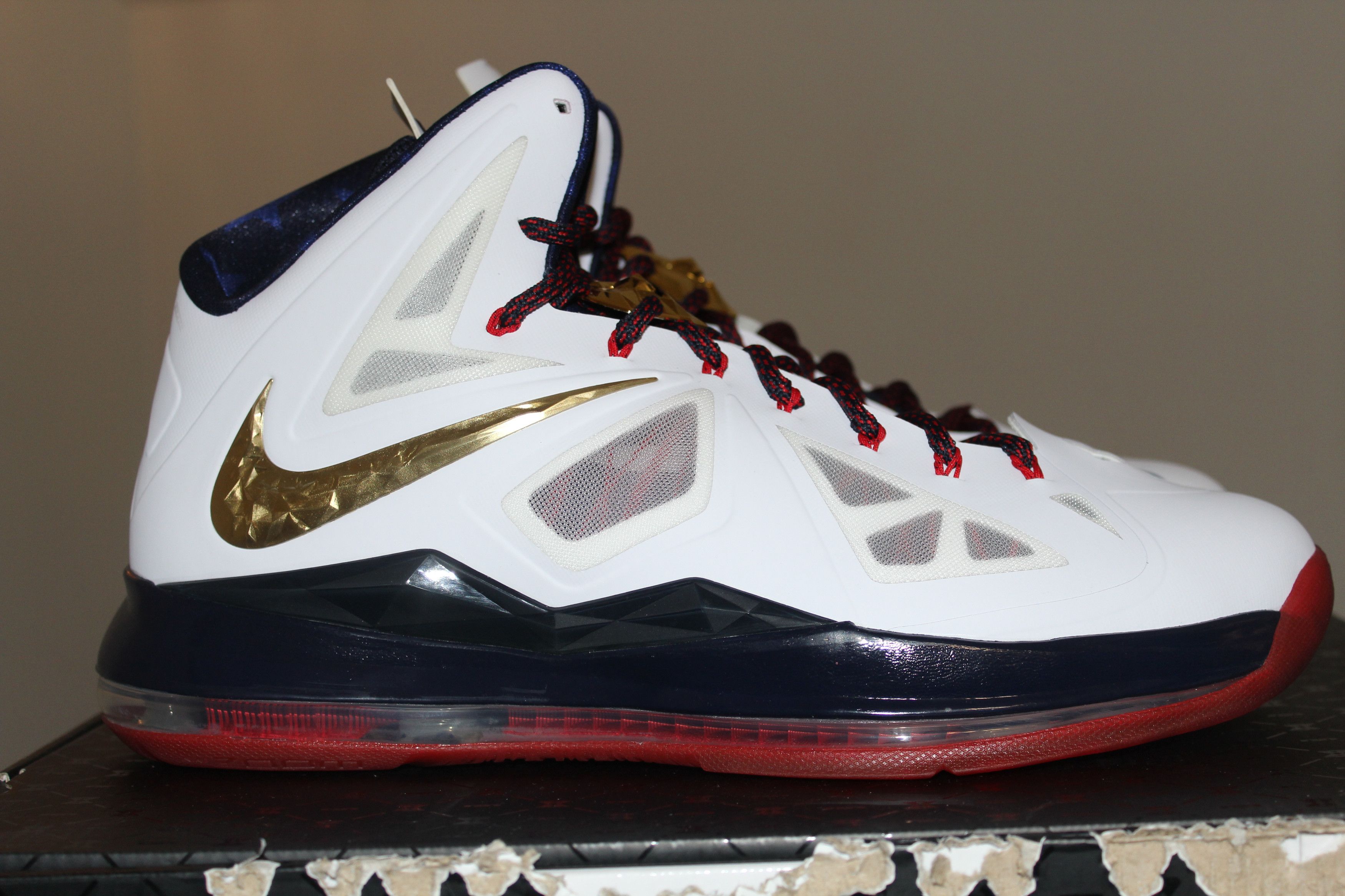 Nike Nike LeBron 10+Sport Package Gold Medal USA Olympics Size 14 Size US 14 / EU 47 - 4 Thumbnail