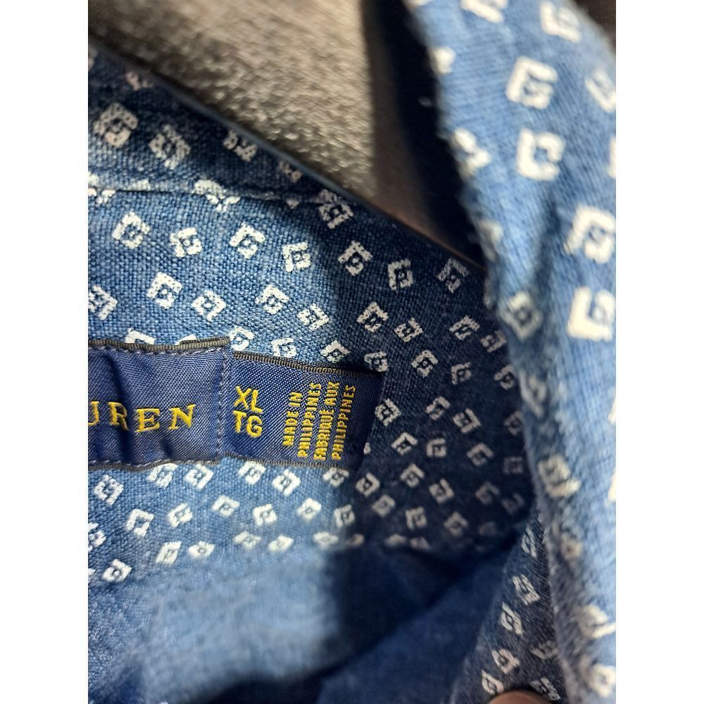Ralph Lauren Ralph Lauren 100% Linen Button Down Shirt Geometric Print Pa Size US XL / EU 56 / 4 - 4 Thumbnail